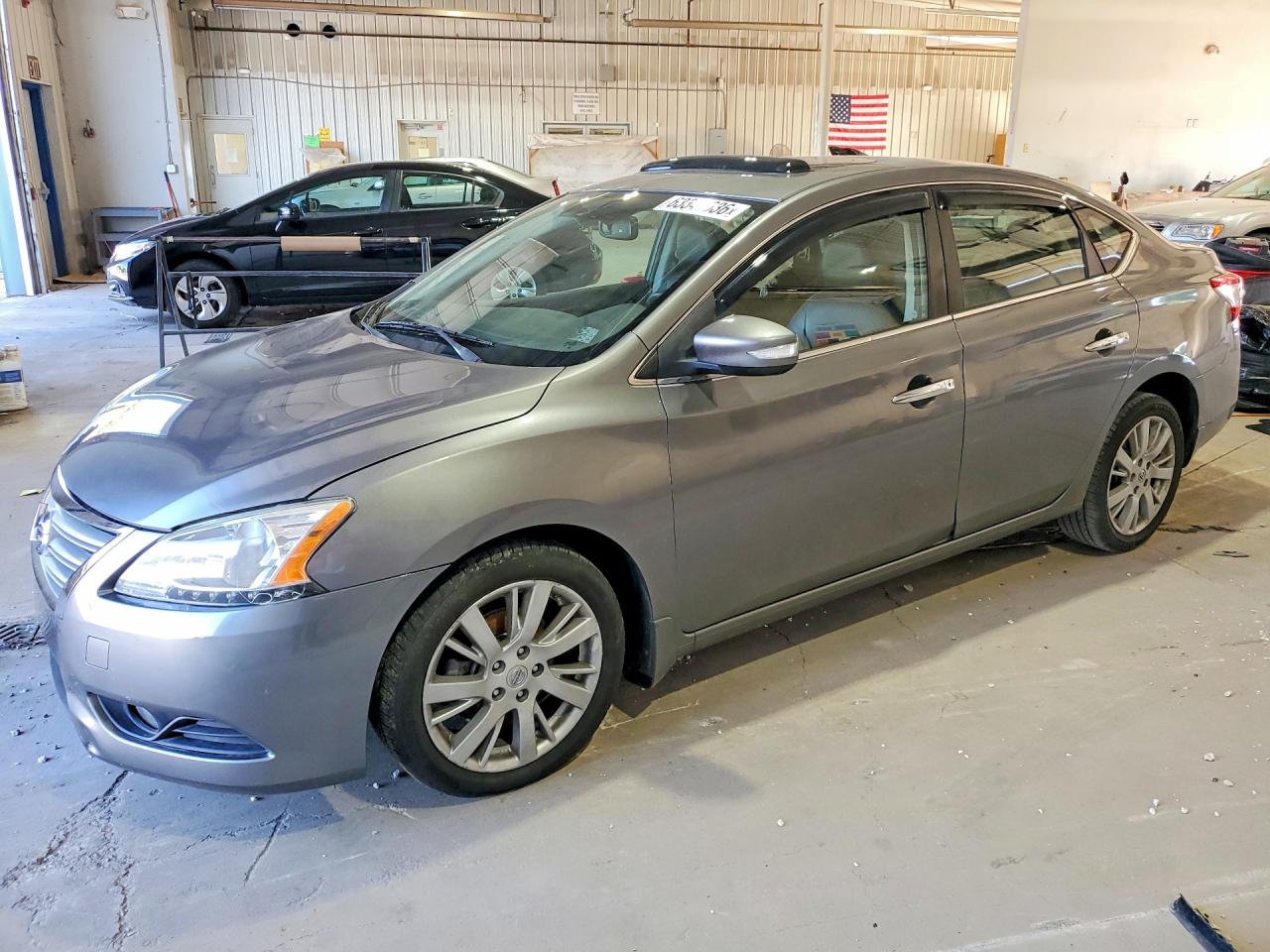 2015 Nissan Sentra Sl Gray vin: 3N1AB7AP9FY215249