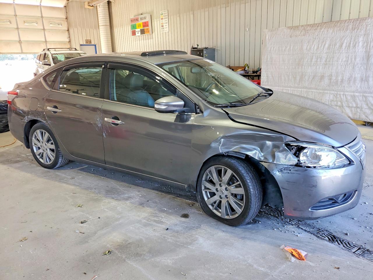 2015 Nissan Sentra Sl Gray vin: 3N1AB7AP9FY215249