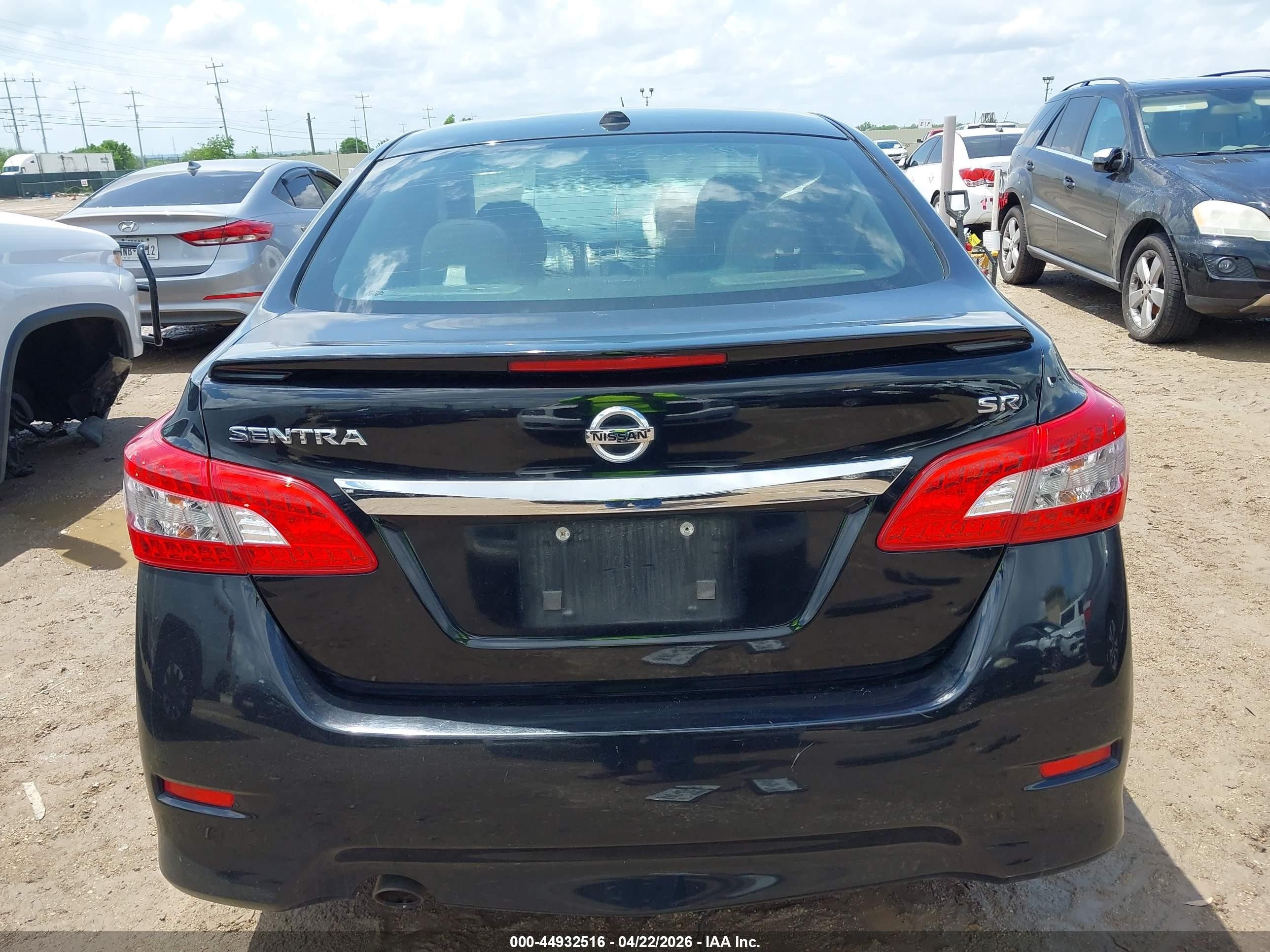 2015 Nissan Sentra Sr Black vin: 3N1AB7AP9FY219611
