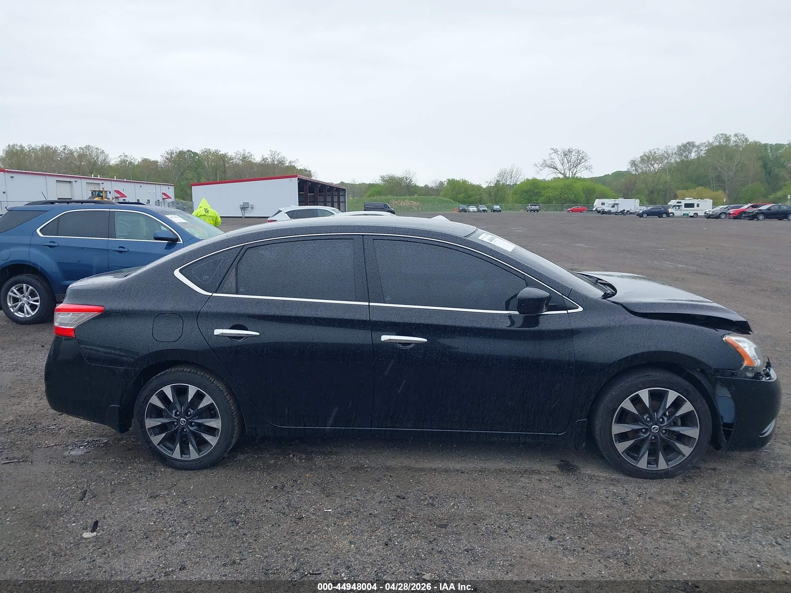 2015 Nissan Sentra S Black vin: 3N1AB7AP9FY223156
