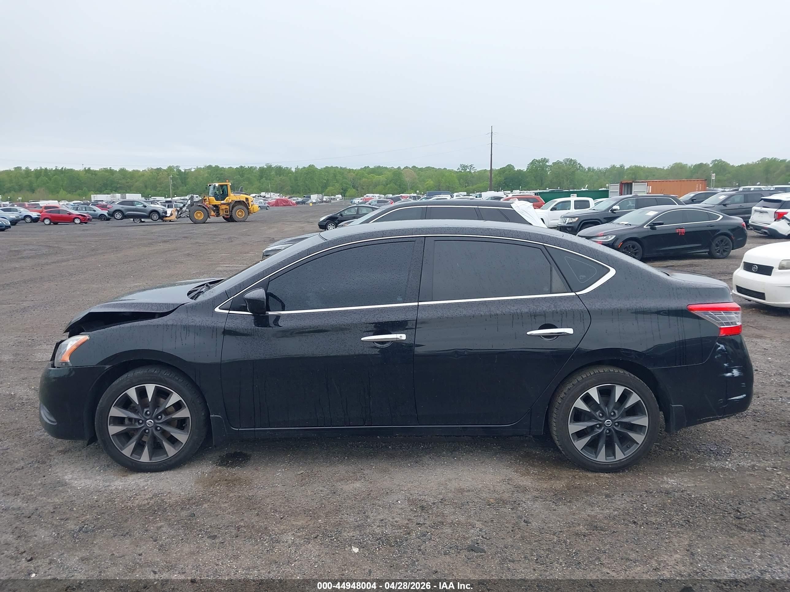 2015 Nissan Sentra S Black vin: 3N1AB7AP9FY223156