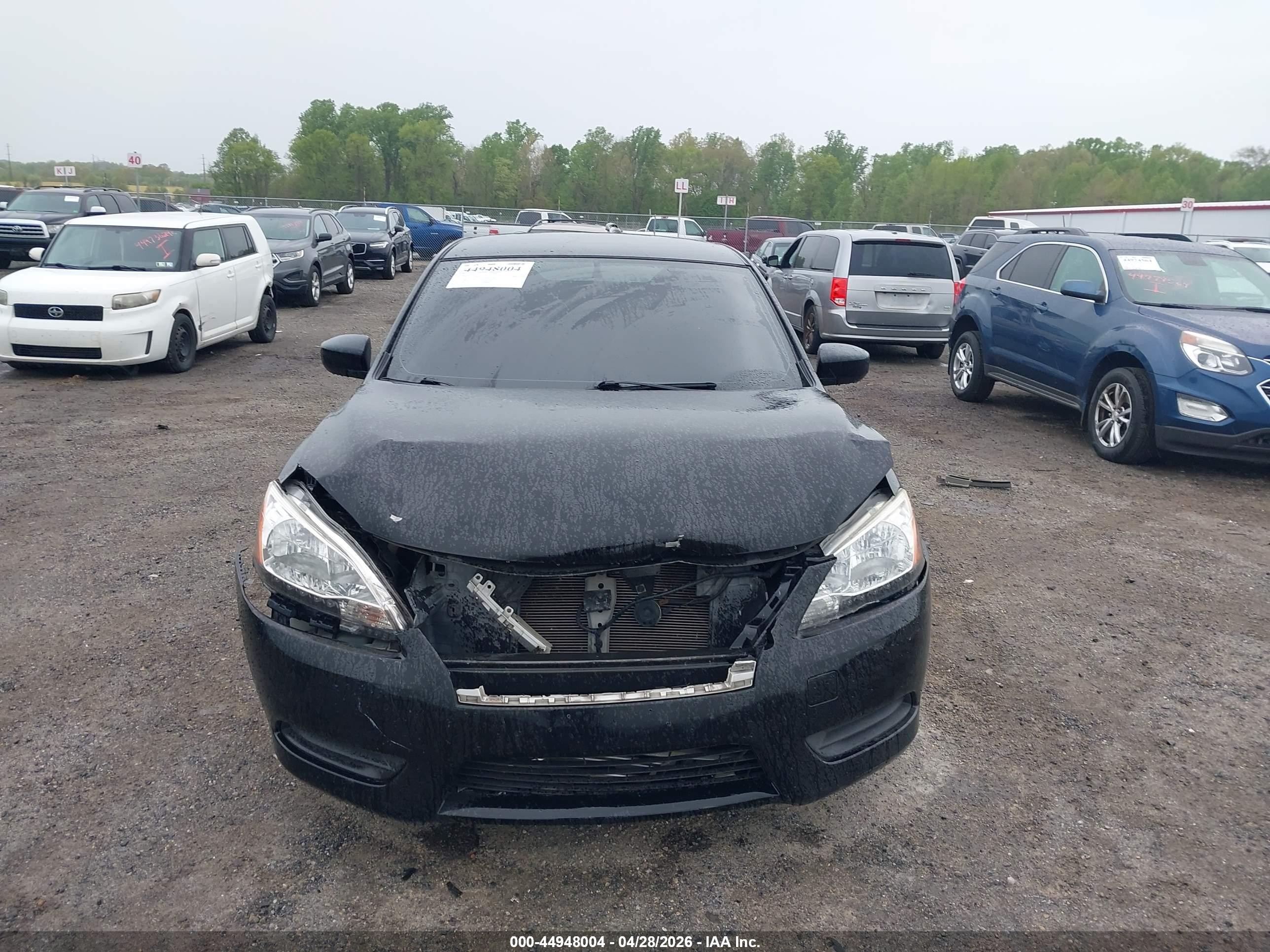 2015 Nissan Sentra S Black vin: 3N1AB7AP9FY223156