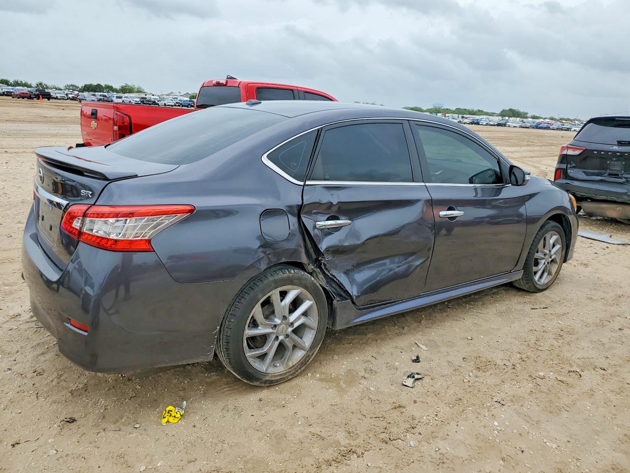 2015 Nissan Sentra Sr Серый vin: 3N1AB7AP9FY225389
