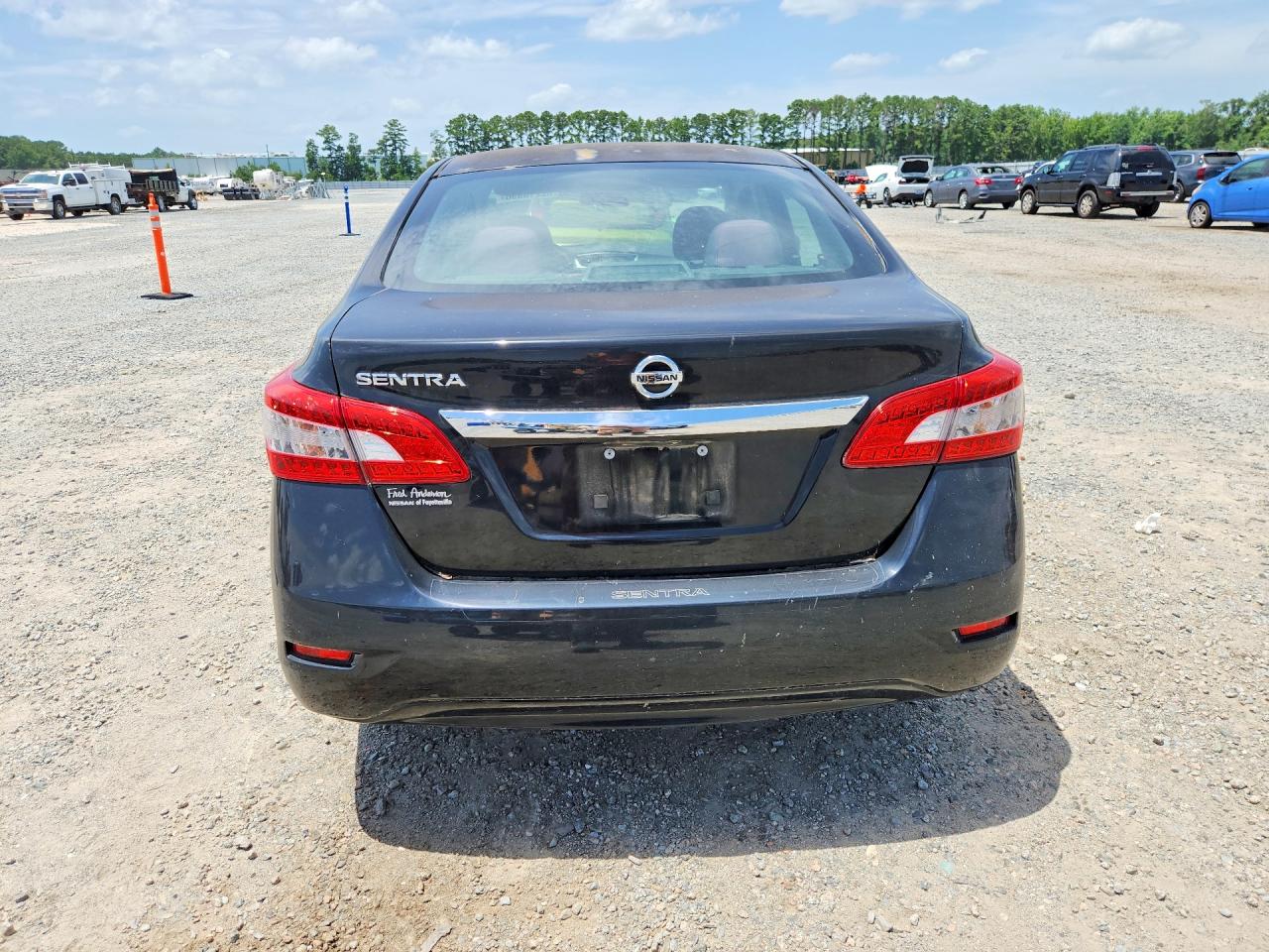 2015 Nissan Sentra S Black vin: 3N1AB7AP9FY227787