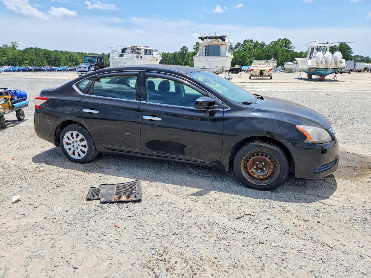 2015 Nissan Sentra S Black vin: 3N1AB7AP9FY227787