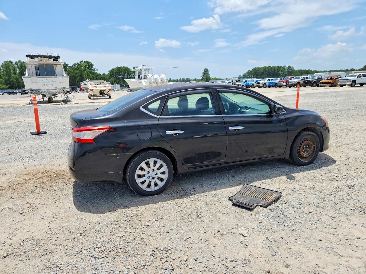 2015 Nissan Sentra S Black vin: 3N1AB7AP9FY227787