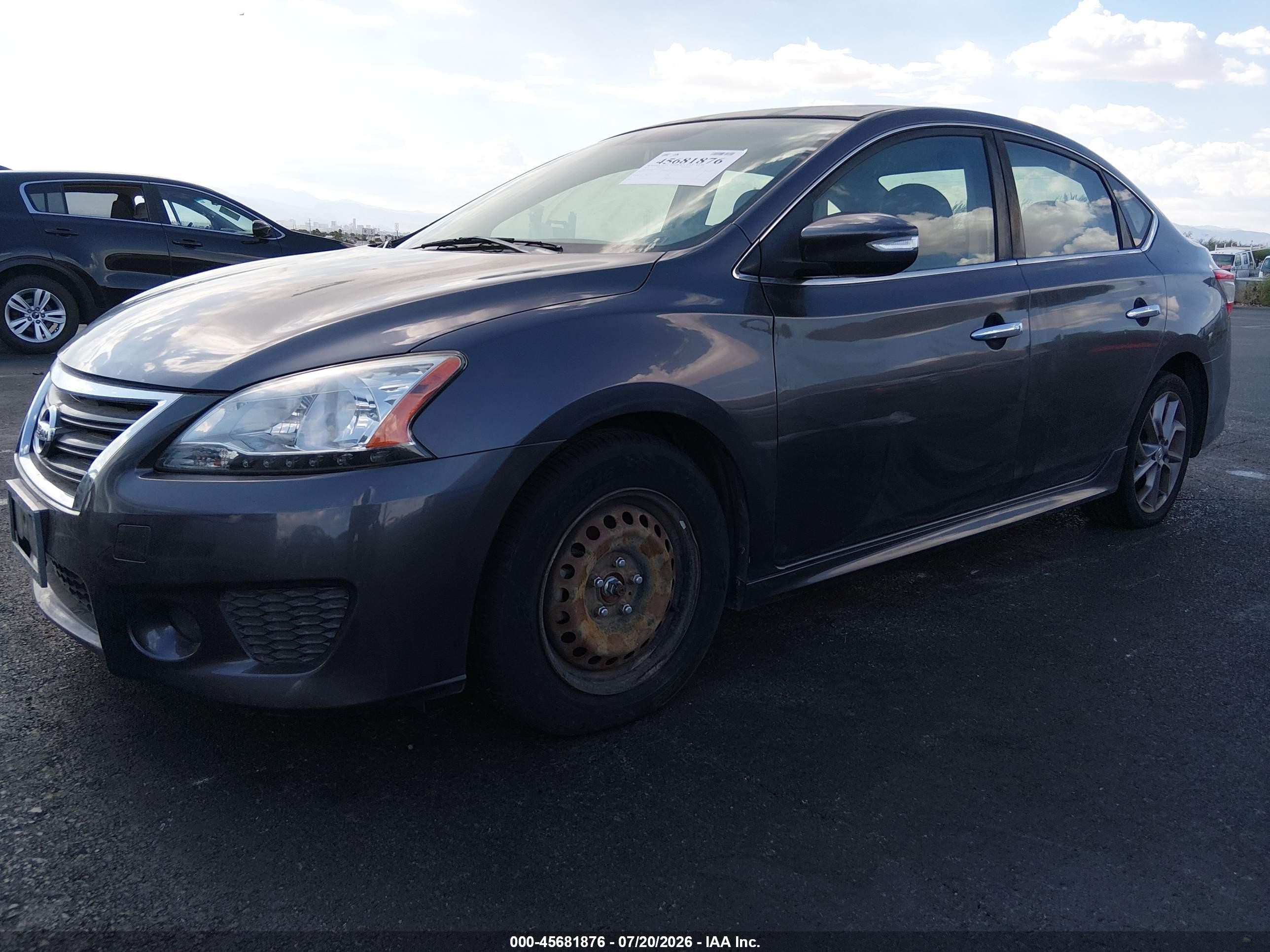 2015 Nissan Sentra Sr Gray vin: 3N1AB7AP9FY228423