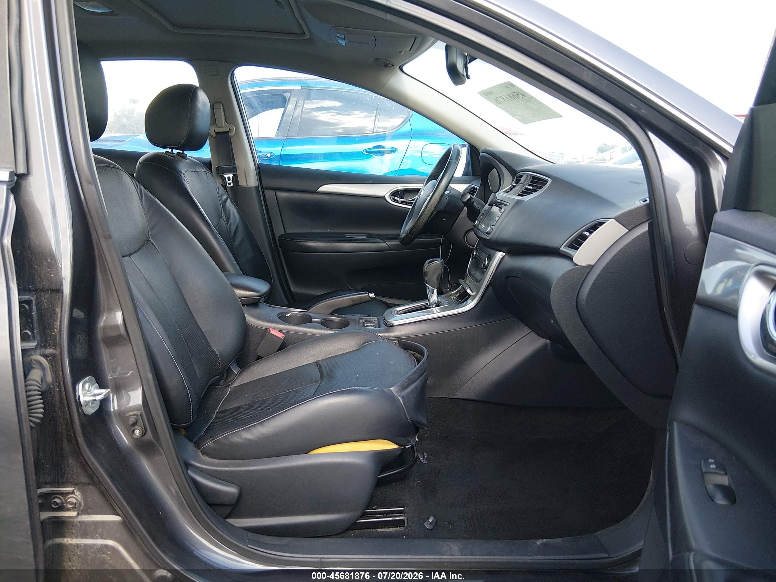 2015 Nissan Sentra Sr Gray vin: 3N1AB7AP9FY228423