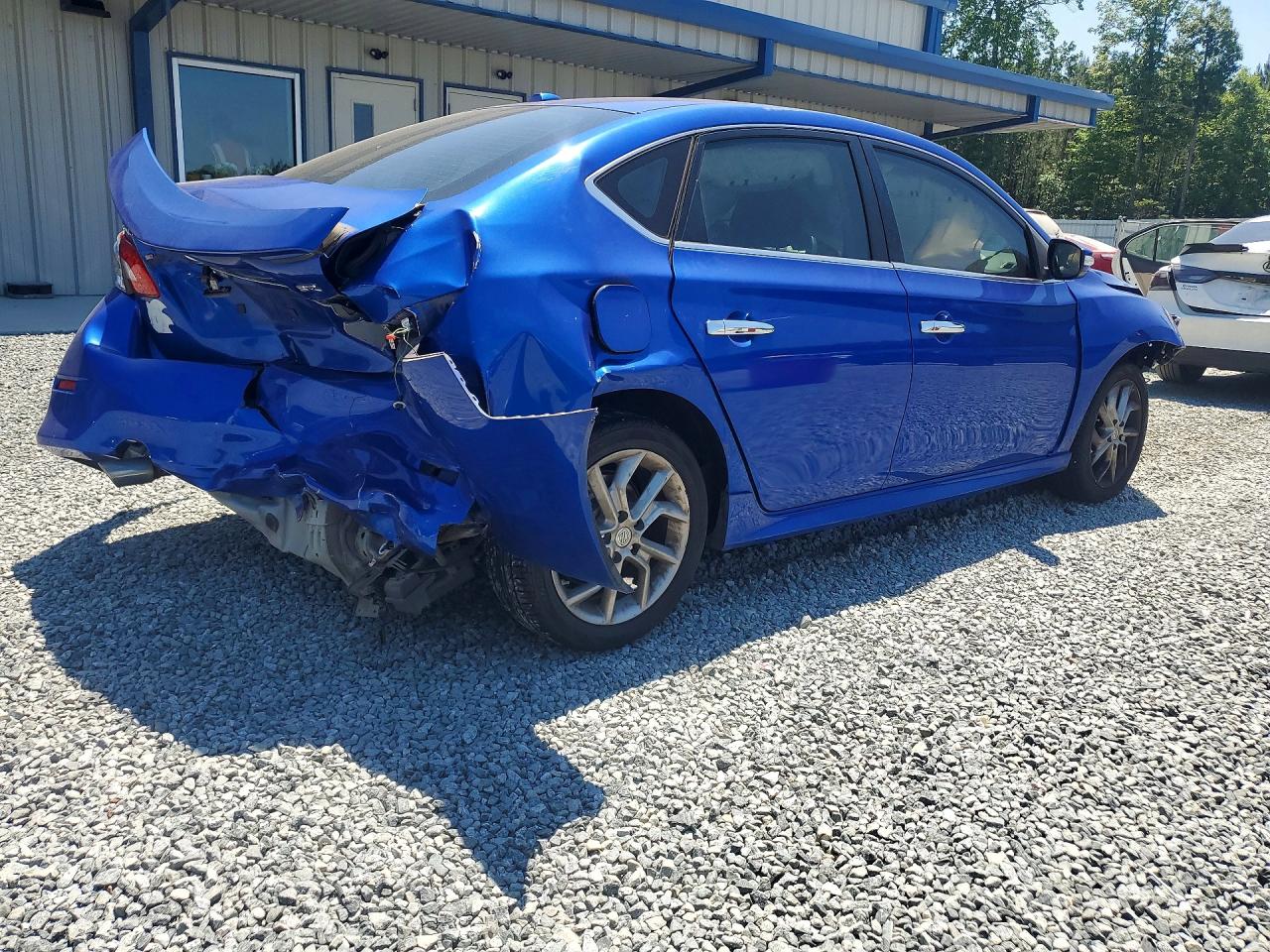 2015 Nissan Sentra Sr Blue vin: 3N1AB7AP9FY232780