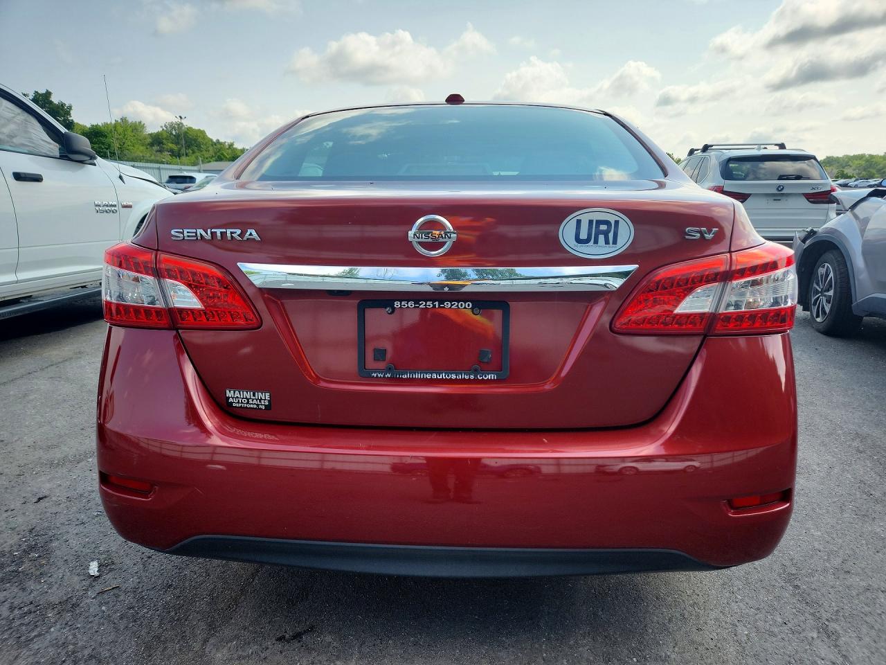 2015 Nissan Sentra Sv Red vin: 3N1AB7AP9FY233119