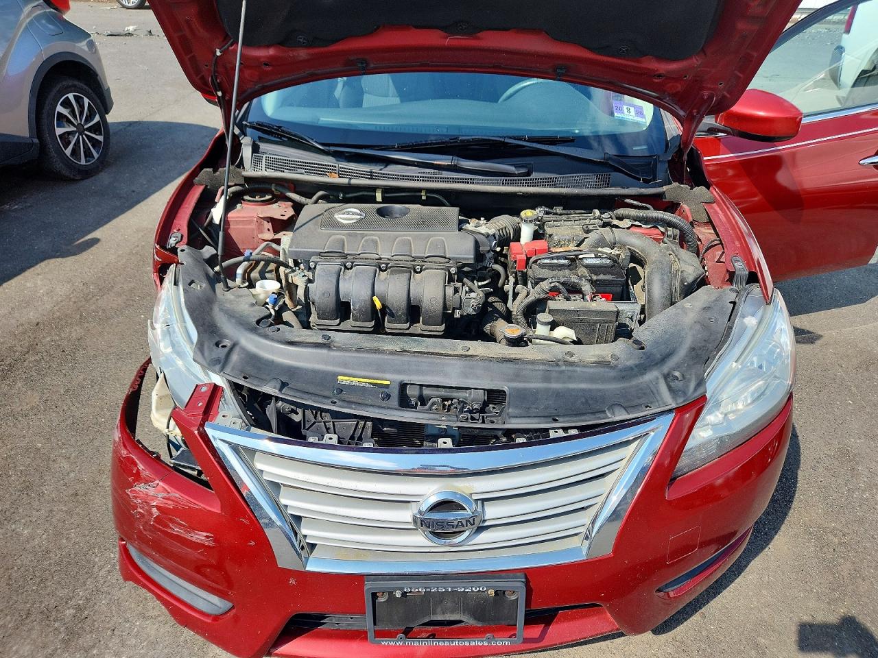 2015 Nissan Sentra Sv Red vin: 3N1AB7AP9FY233119