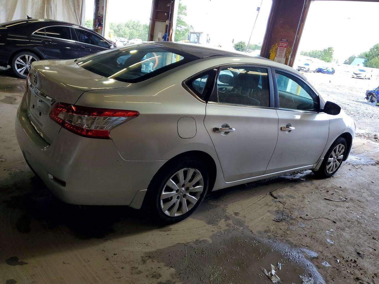 2015 Nissan Sentra S Silver vin: 3N1AB7AP9FY235100