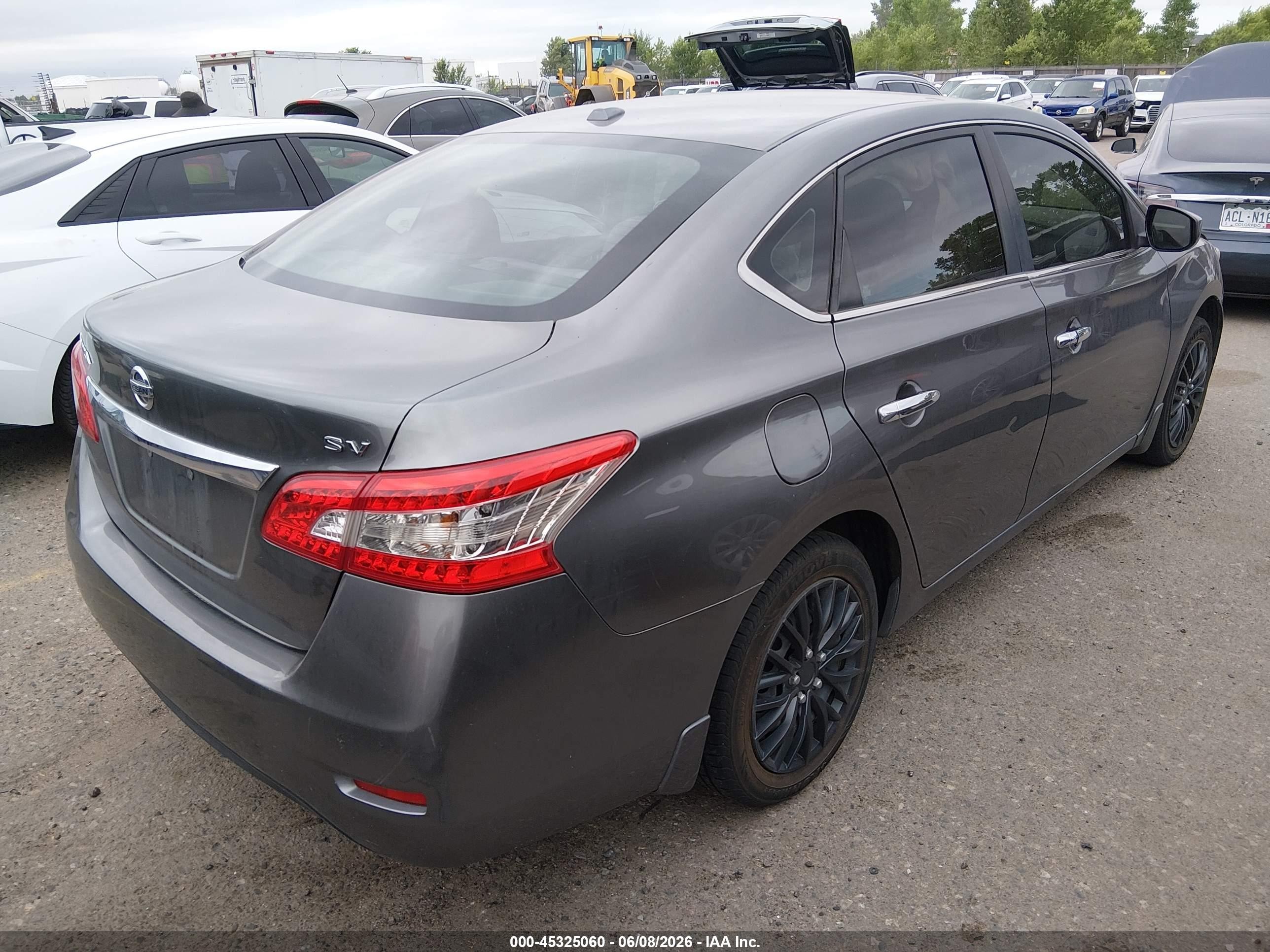 2015 Nissan Sentra Sv Silver vin: 3N1AB7AP9FY238238