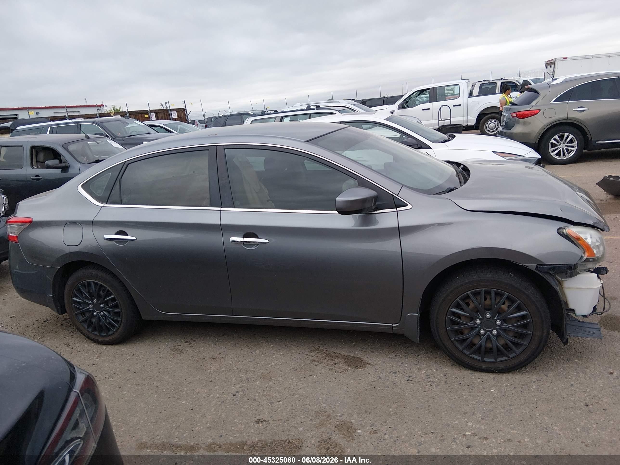 2015 Nissan Sentra Sv Silver vin: 3N1AB7AP9FY238238