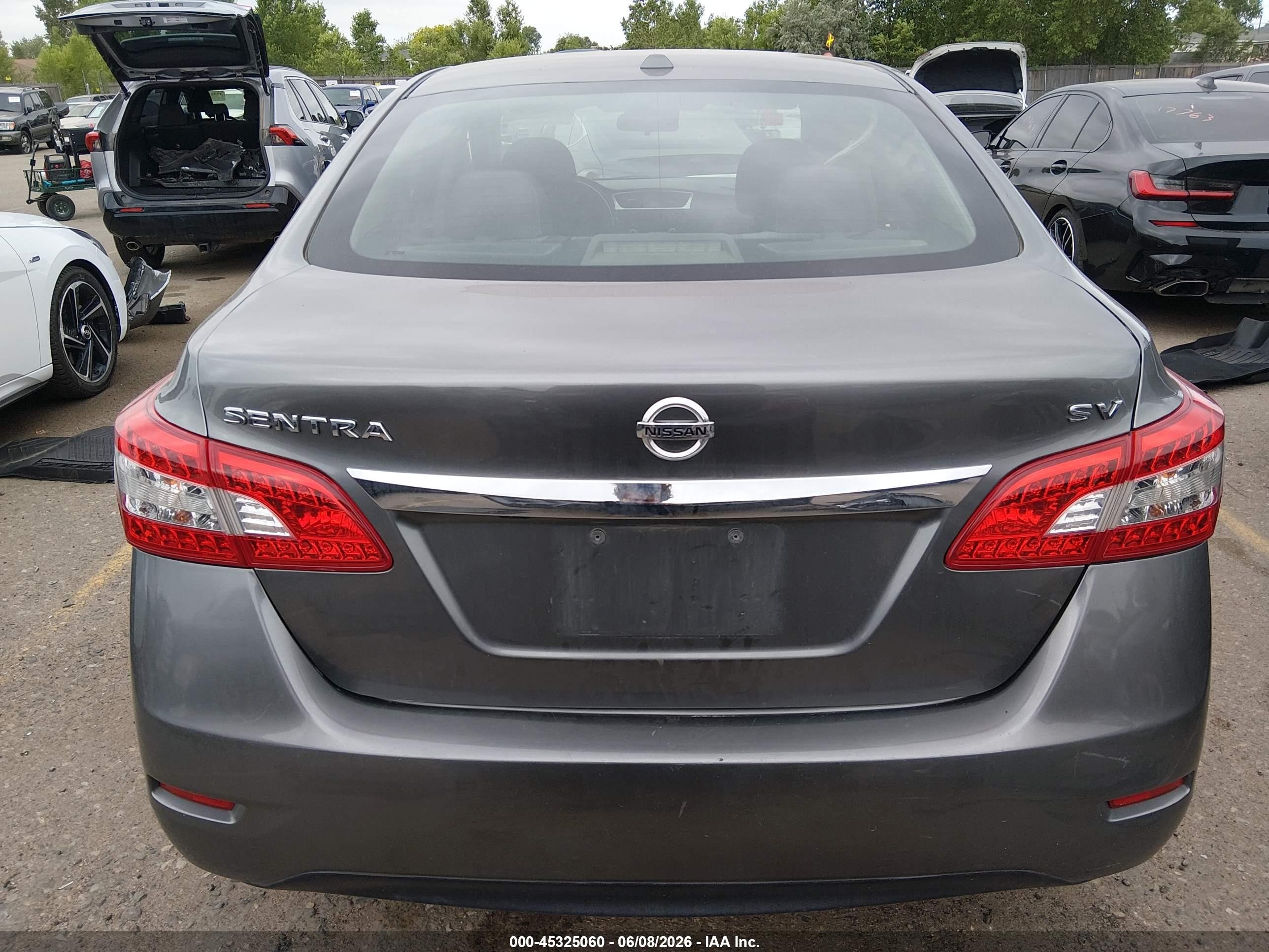 2015 Nissan Sentra Sv Silver vin: 3N1AB7AP9FY238238