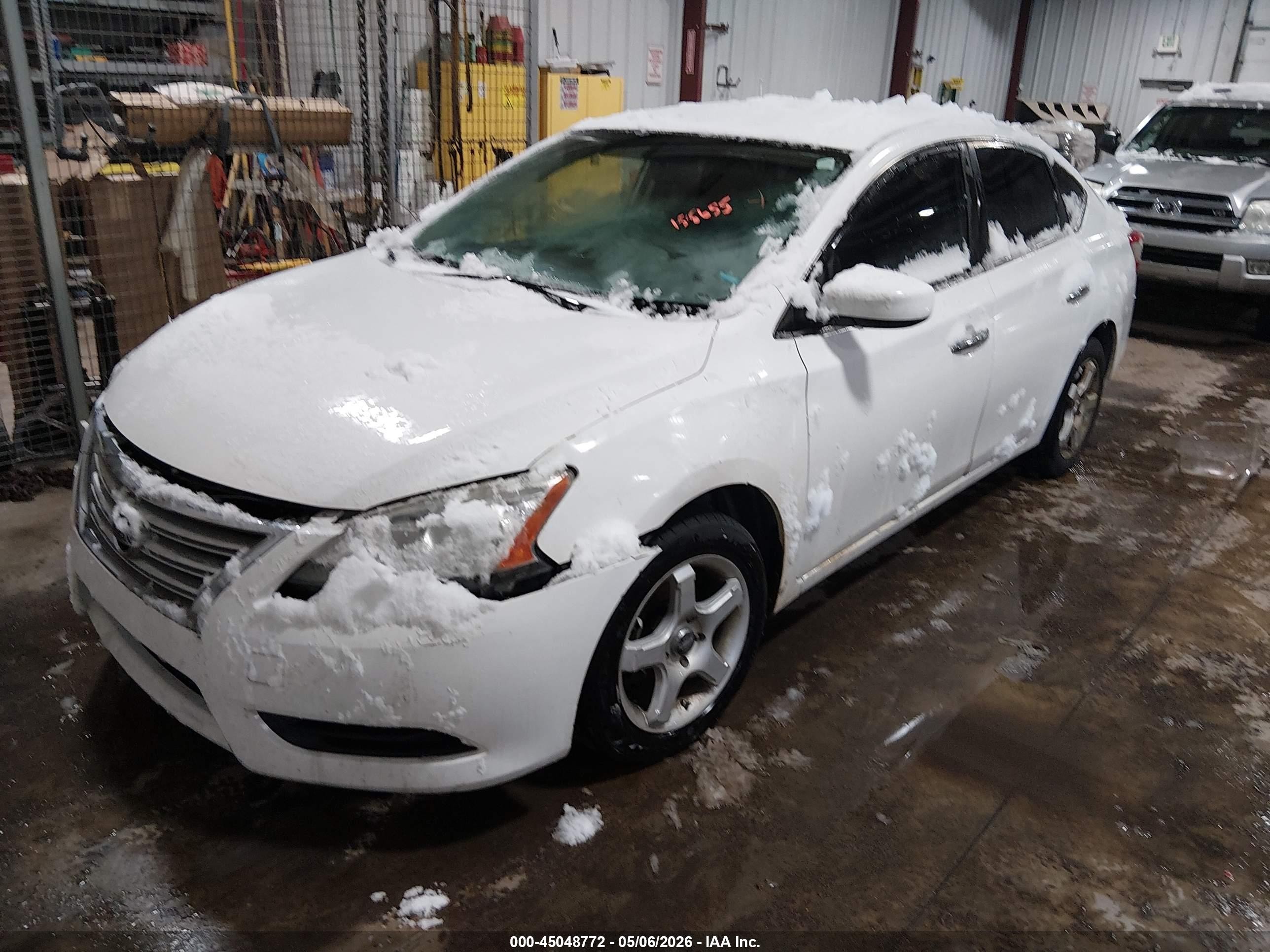 2015 Nissan Sentra S White vin: 3N1AB7AP9FY265407