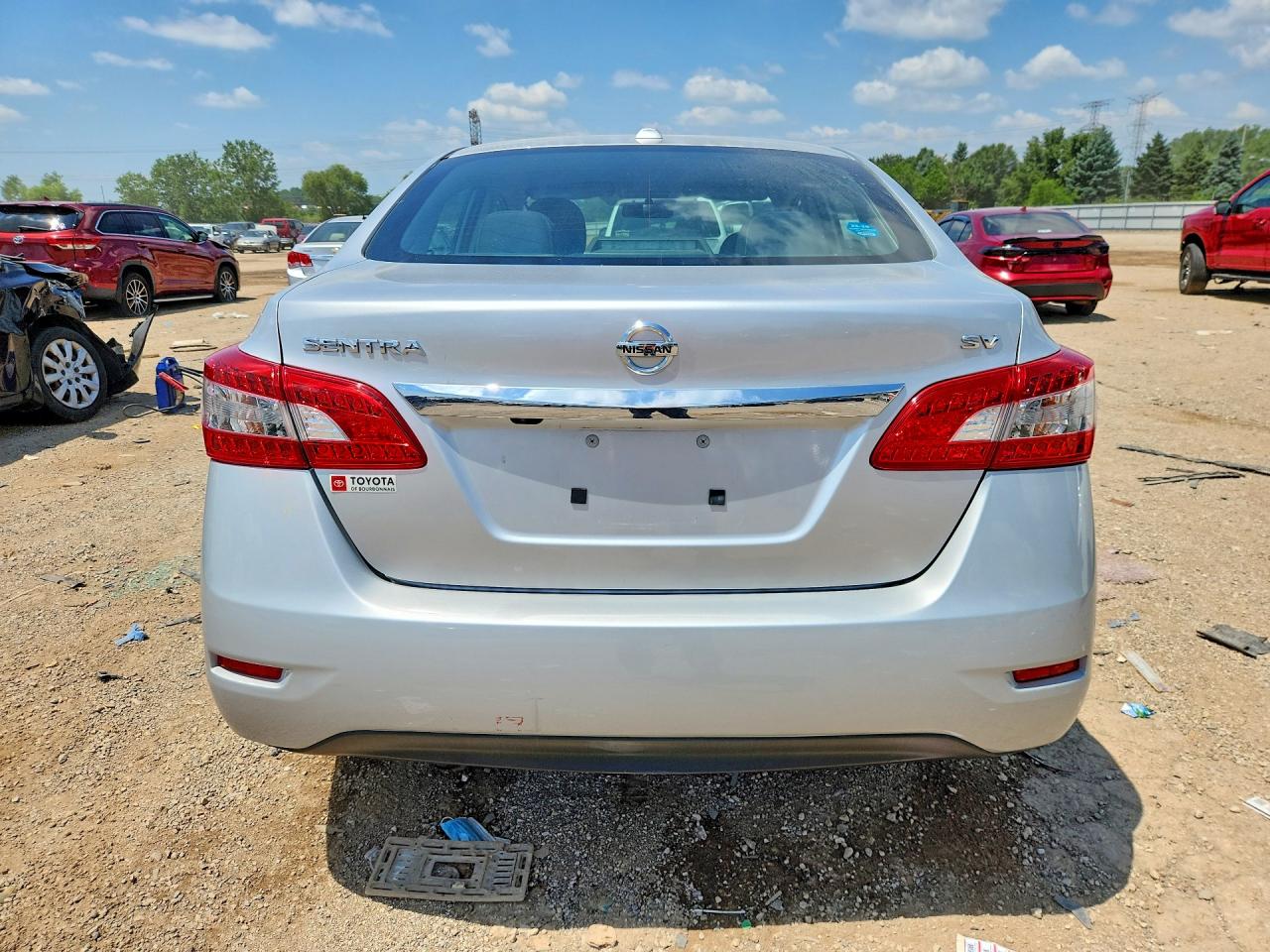 2015 Nissan Sentra Sv Silver vin: 3N1AB7AP9FY269263