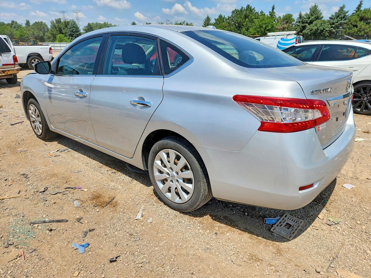 2015 Nissan Sentra Sv Silver vin: 3N1AB7AP9FY269263