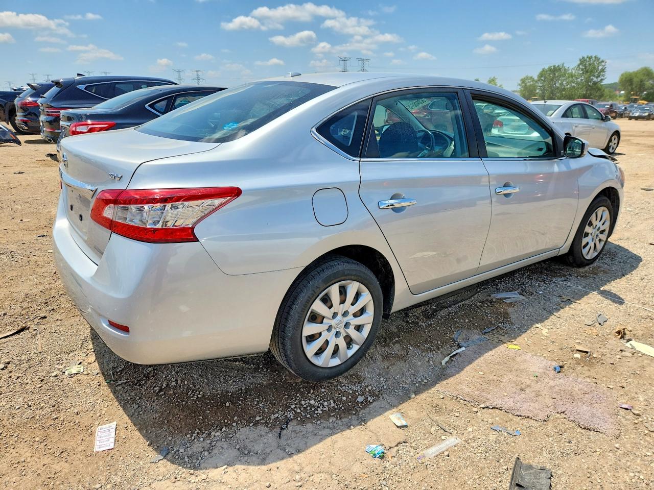 2015 Nissan Sentra Sv Silver vin: 3N1AB7AP9FY269263
