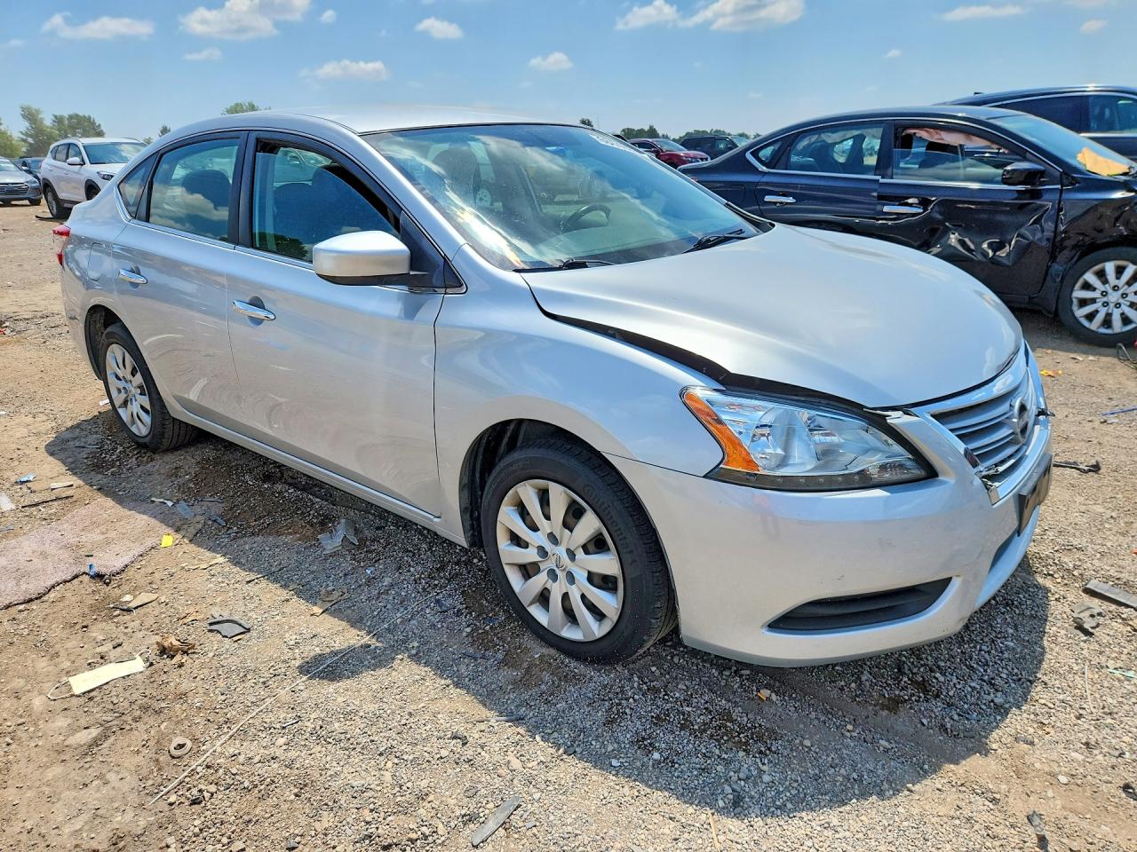 2015 Nissan Sentra Sv Silver vin: 3N1AB7AP9FY269263