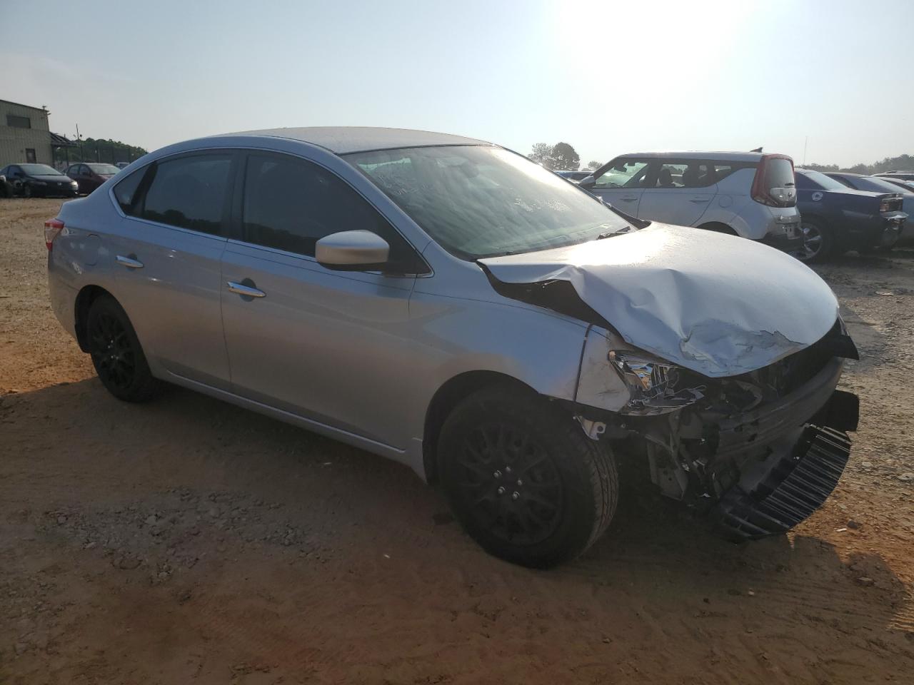 2015 Nissan Sentra S Silver vin: 3N1AB7AP9FY271191