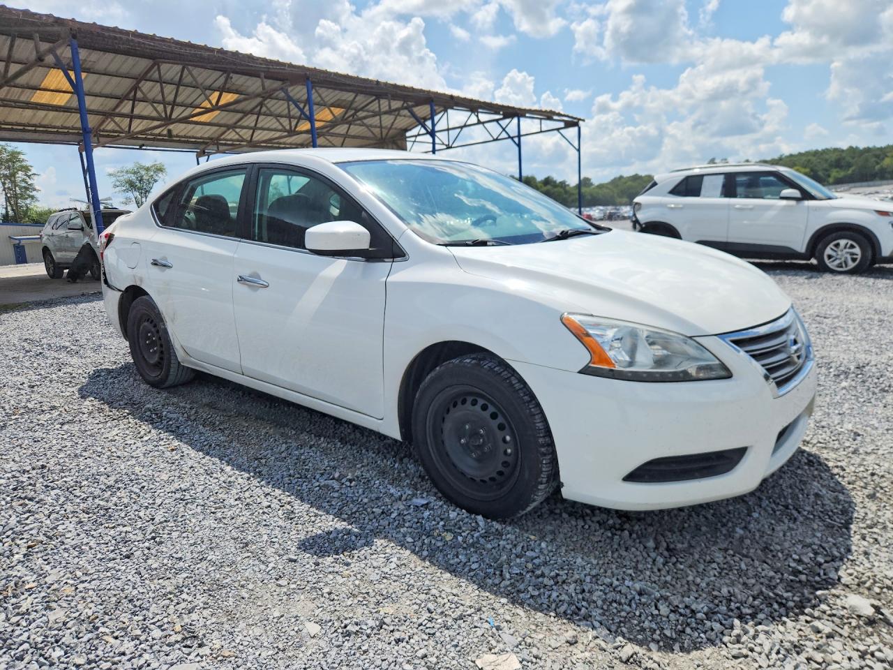 2015 Nissan Sentra Sv White vin: 3N1AB7AP9FY271563