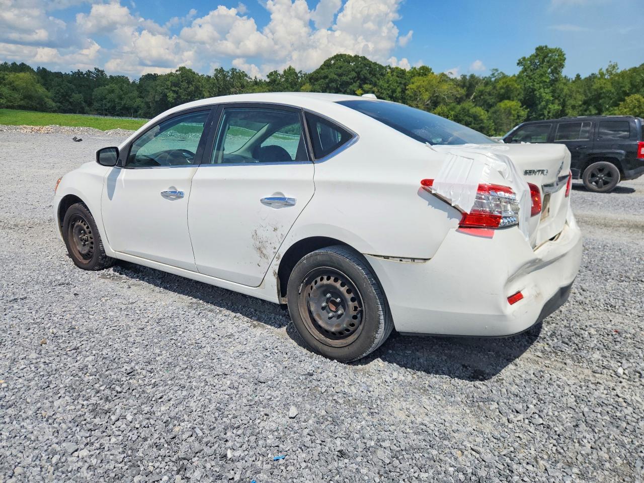 2015 Nissan Sentra Sv White vin: 3N1AB7AP9FY271563