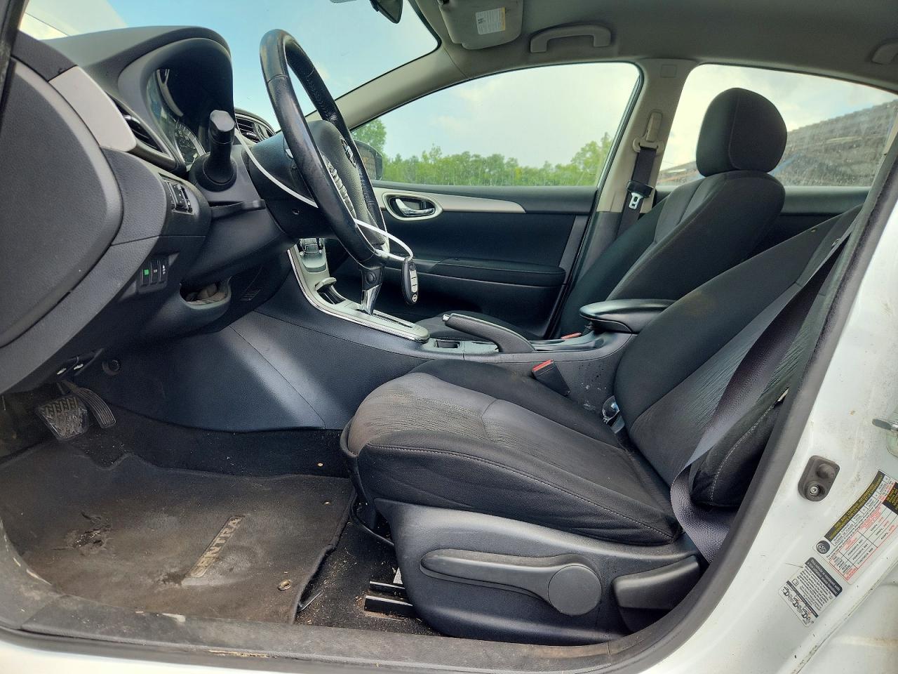 2015 Nissan Sentra Sv White vin: 3N1AB7AP9FY271563