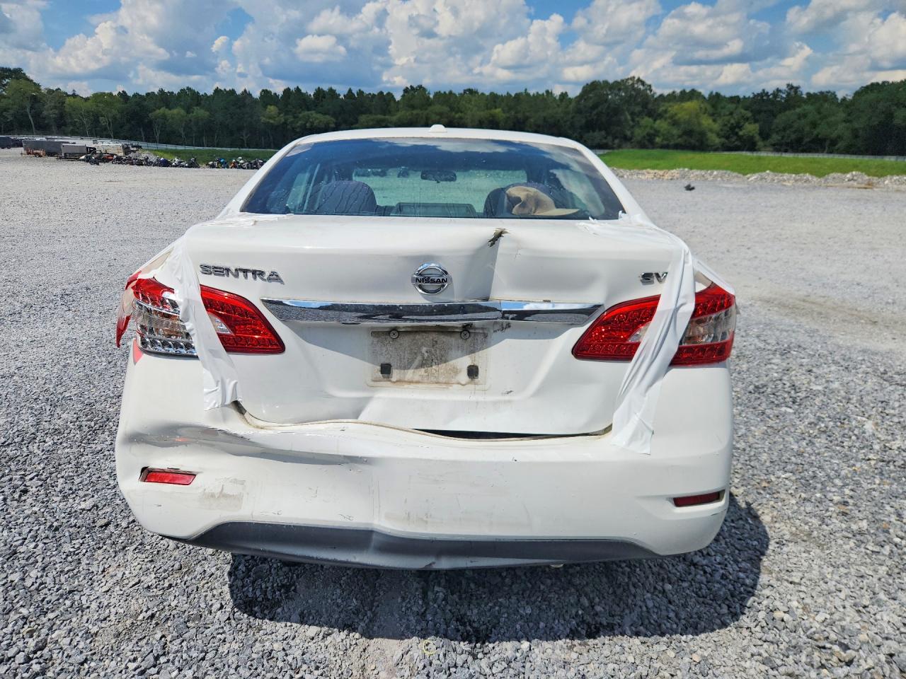 2015 Nissan Sentra Sv White vin: 3N1AB7AP9FY271563
