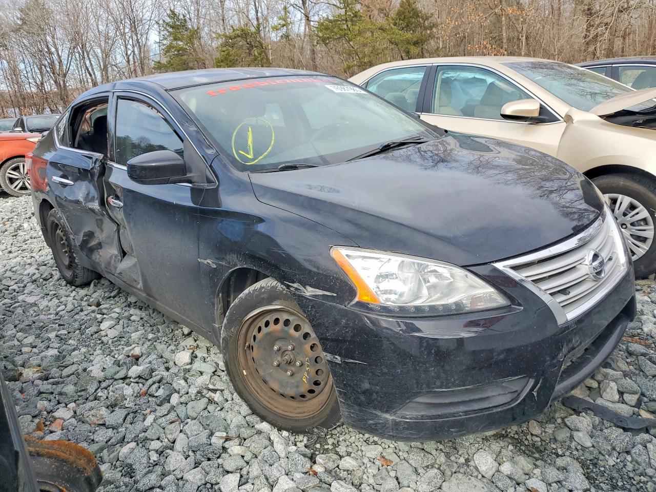 2015 Nissan Sentra S Синий vin: 3N1AB7AP9FY279744