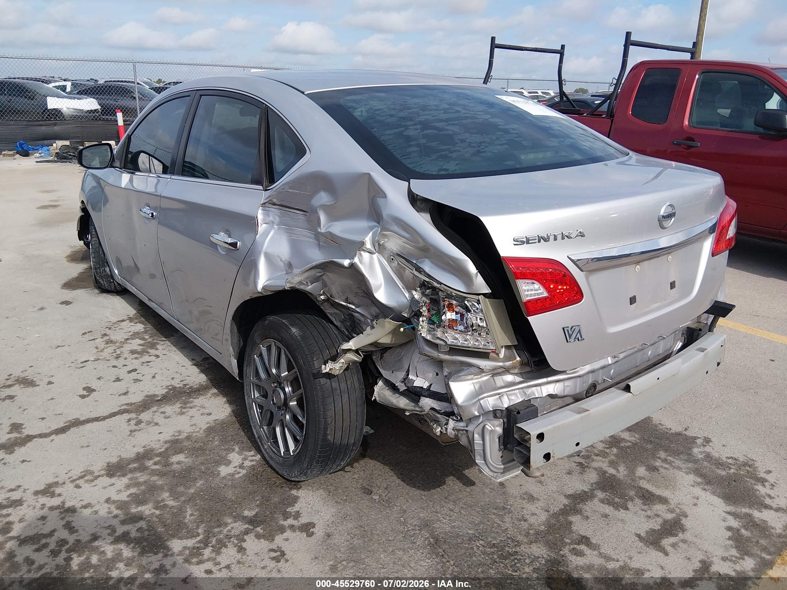 2015 Nissan Sentra S Silver vin: 3N1AB7AP9FY281137