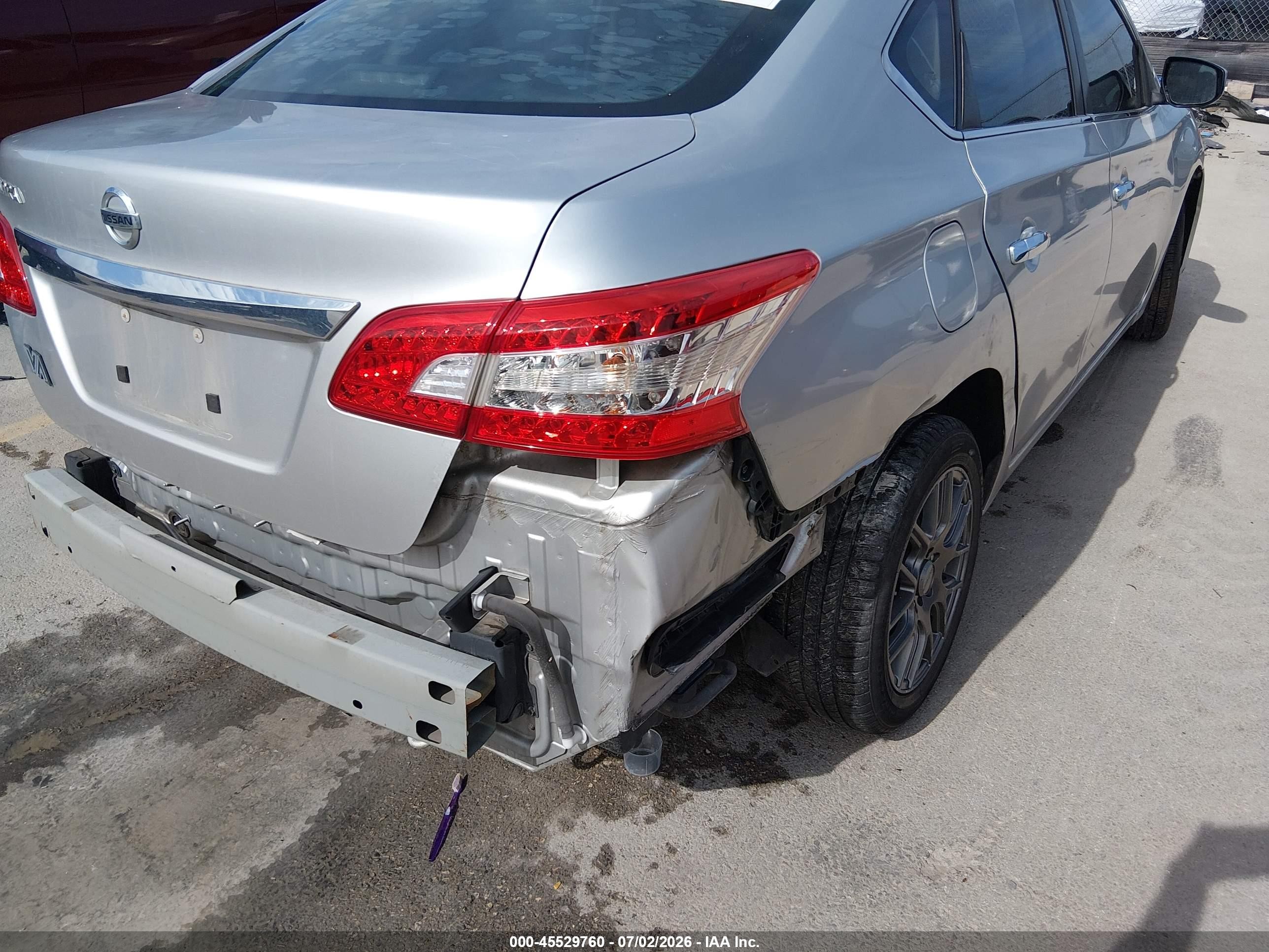 2015 Nissan Sentra S Silver vin: 3N1AB7AP9FY281137