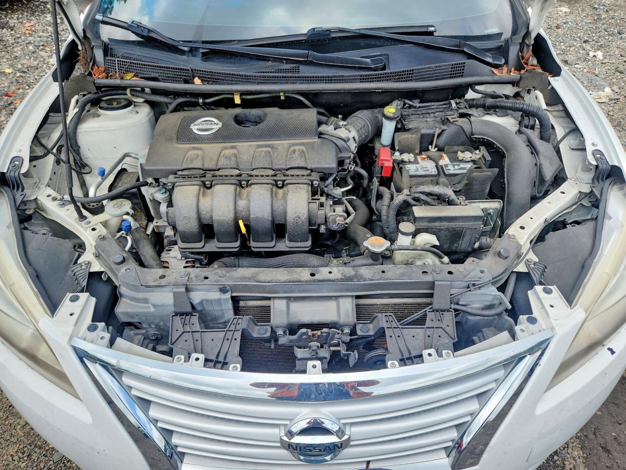 2015 Nissan Sentra S White vin: 3N1AB7AP9FY284975