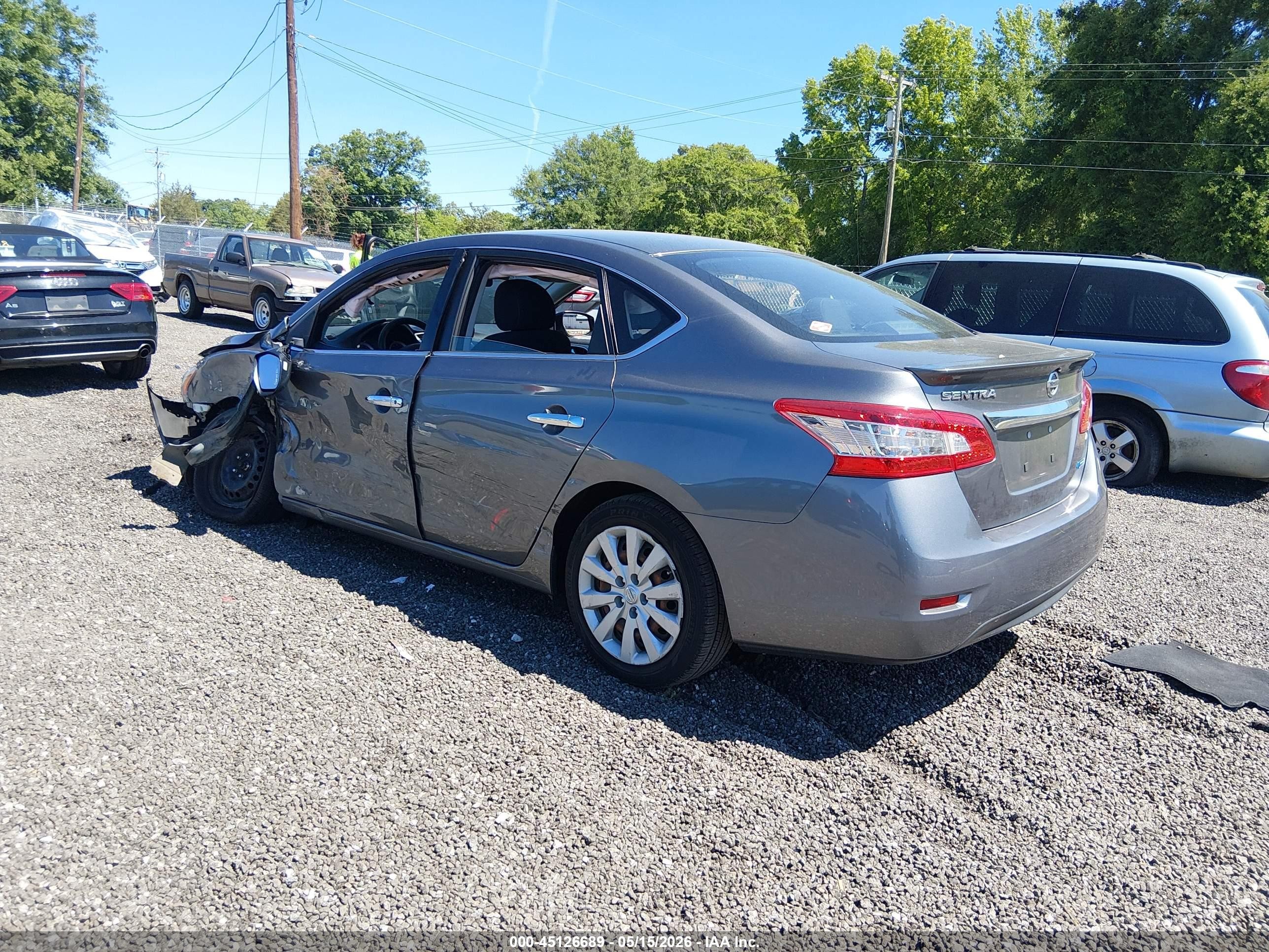 2015 Nissan Sentra Fe+ S Серый vin: 3N1AB7AP9FY307252