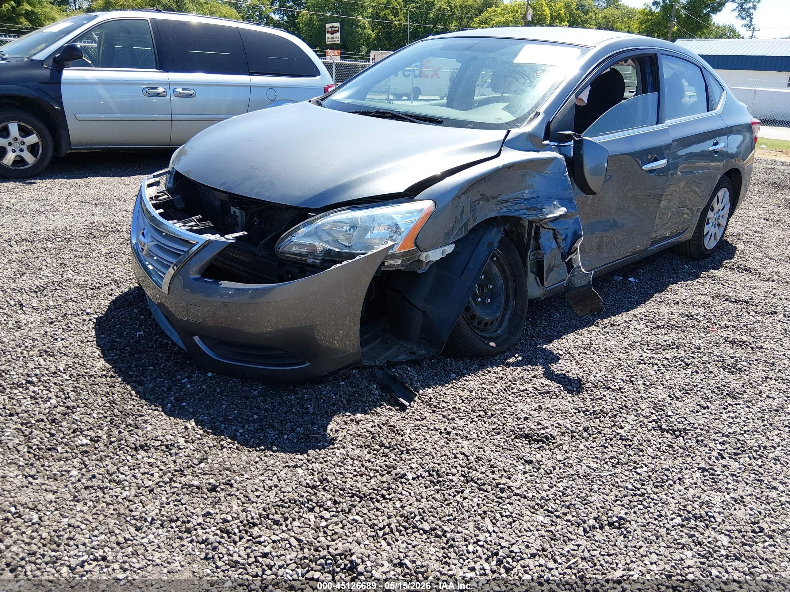 2015 Nissan Sentra Fe+ S Серый vin: 3N1AB7AP9FY307252