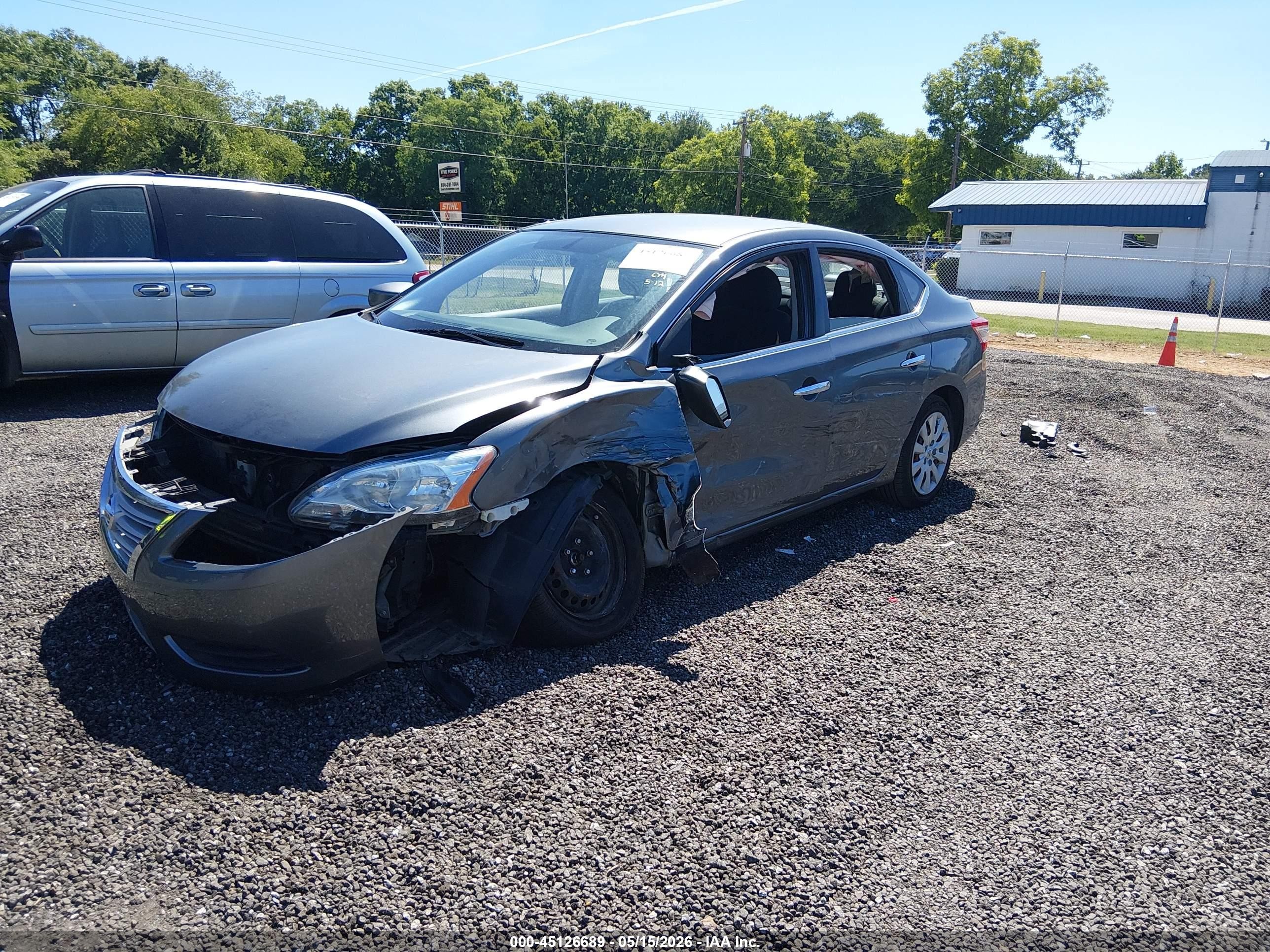2015 Nissan Sentra Fe+ S Серый vin: 3N1AB7AP9FY307252
