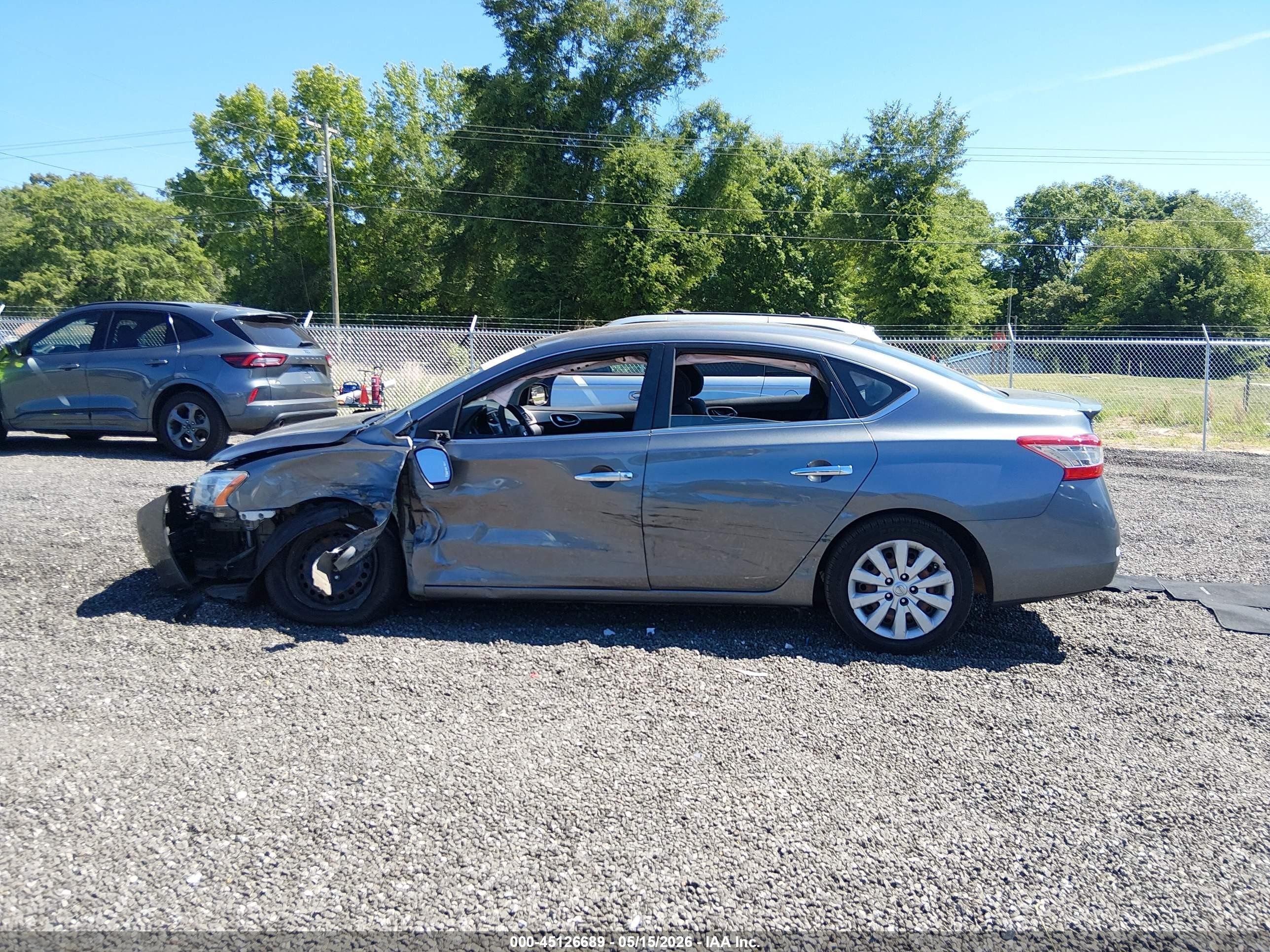 2015 Nissan Sentra Fe+ S Серый vin: 3N1AB7AP9FY307252