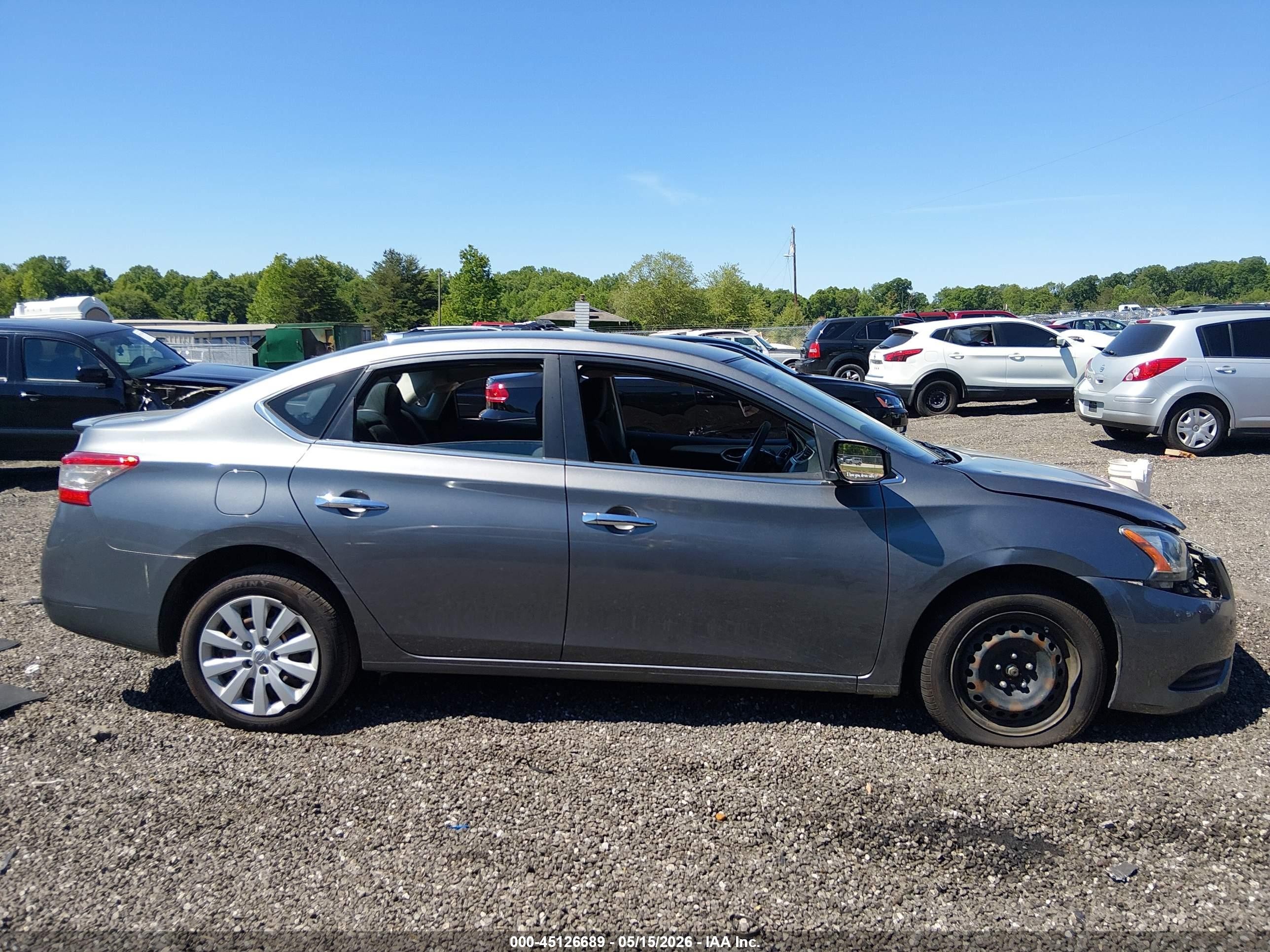 2015 Nissan Sentra Fe+ S Серый vin: 3N1AB7AP9FY307252
