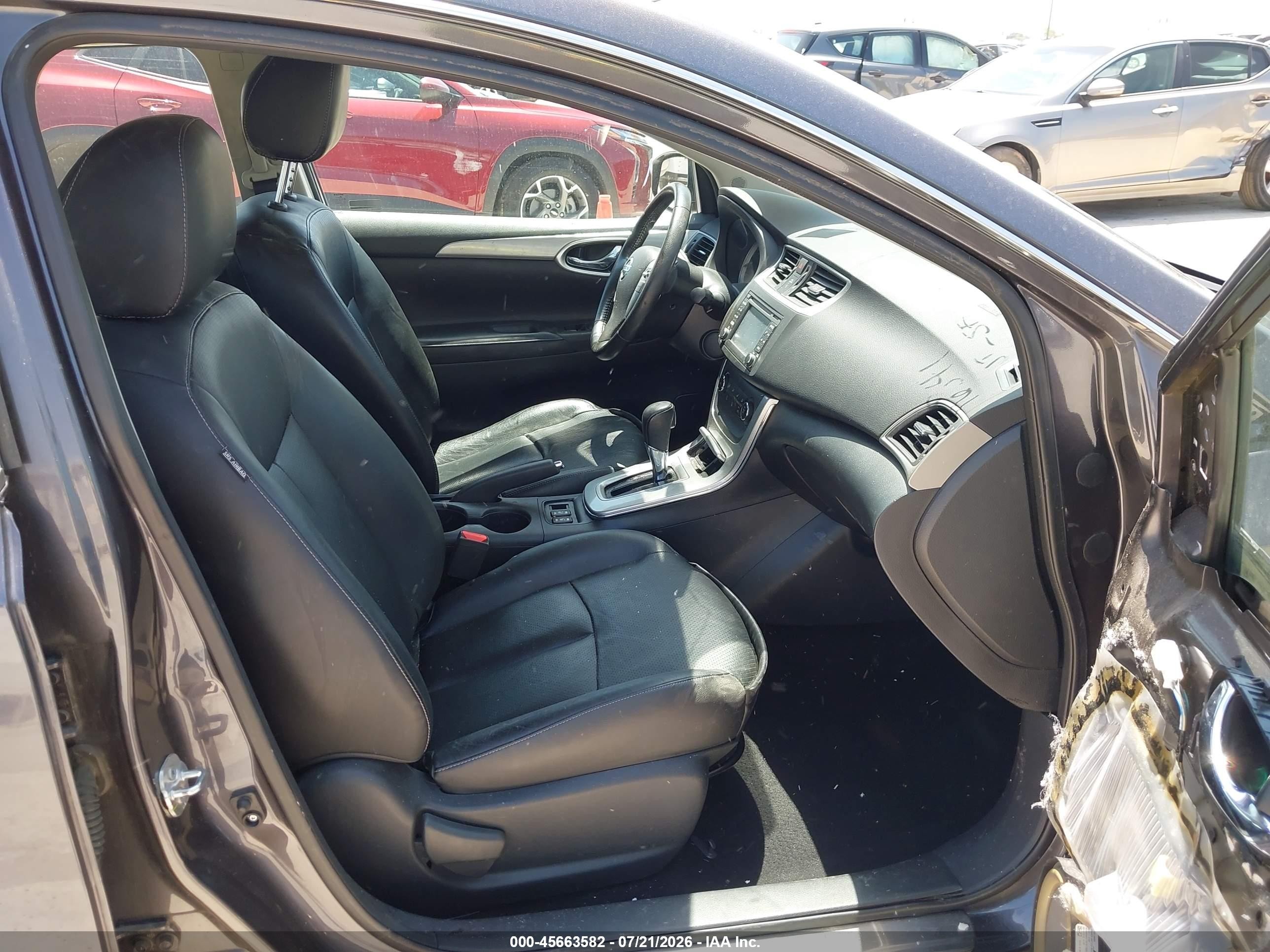 2015 Nissan Sentra Sr Серый vin: 3N1AB7AP9FY308451