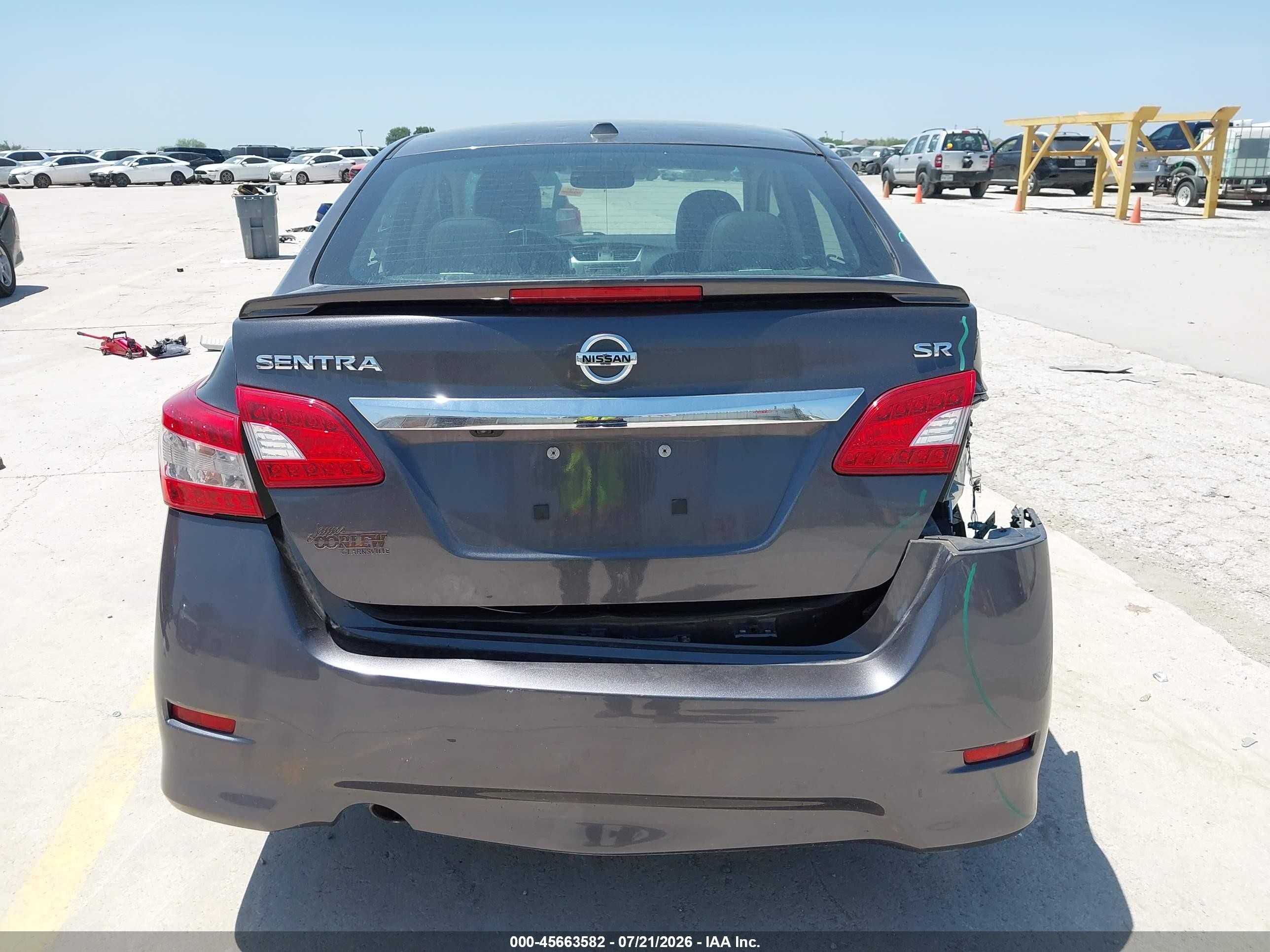 2015 Nissan Sentra Sr Серый vin: 3N1AB7AP9FY308451