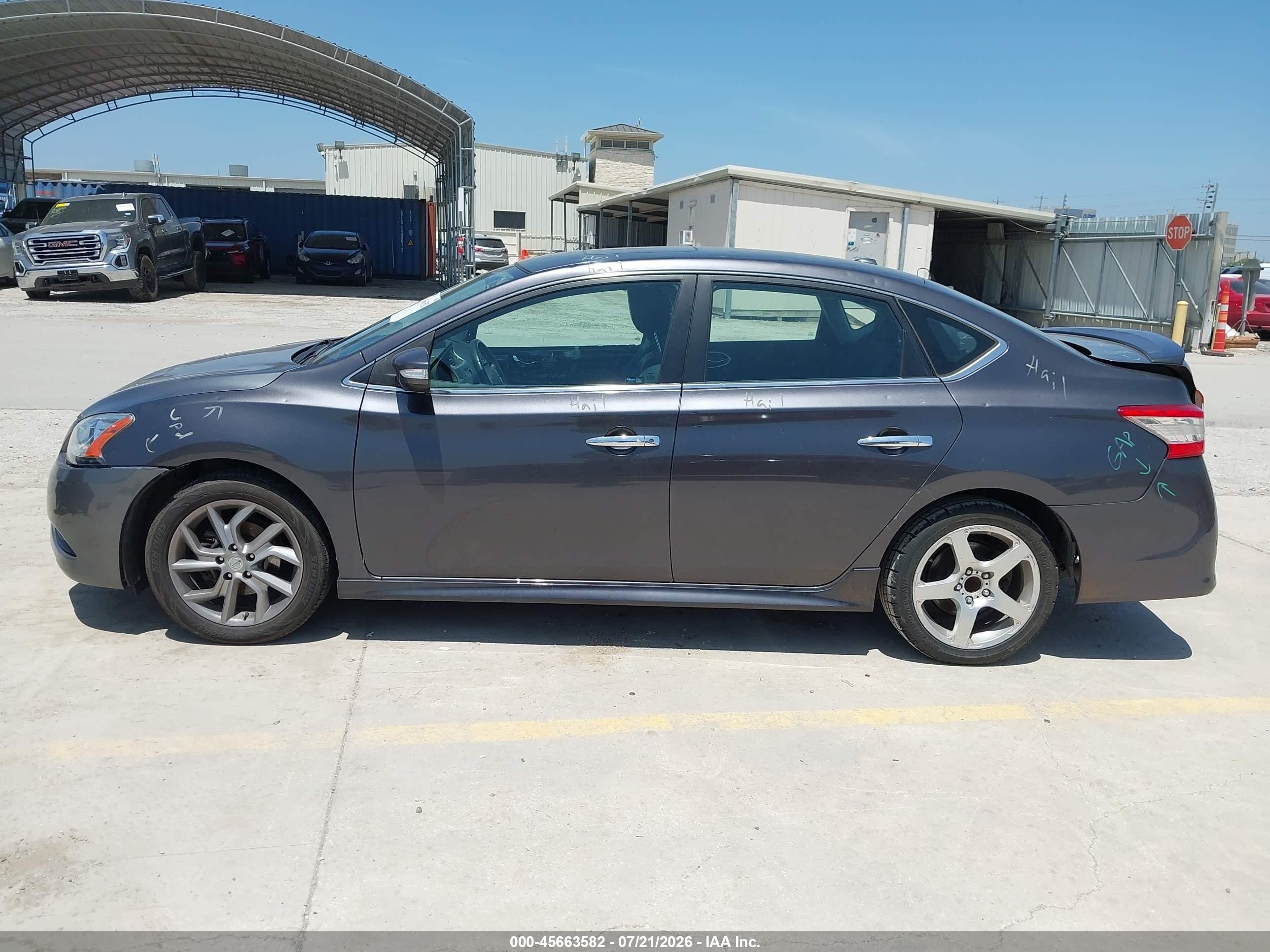 2015 Nissan Sentra Sr Серый vin: 3N1AB7AP9FY308451