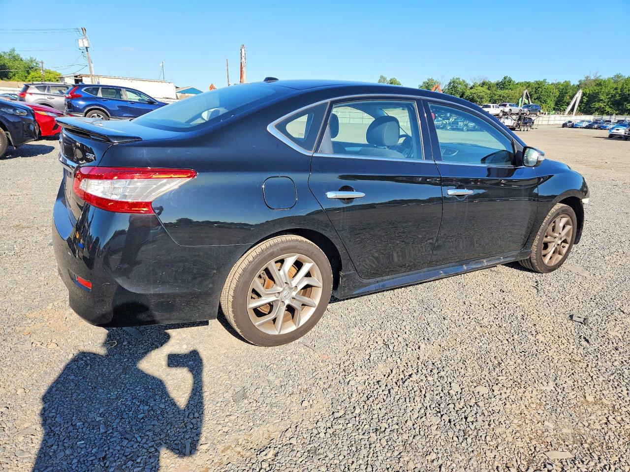 2015 Nissan Sentra Sr Black vin: 3N1AB7AP9FY312693