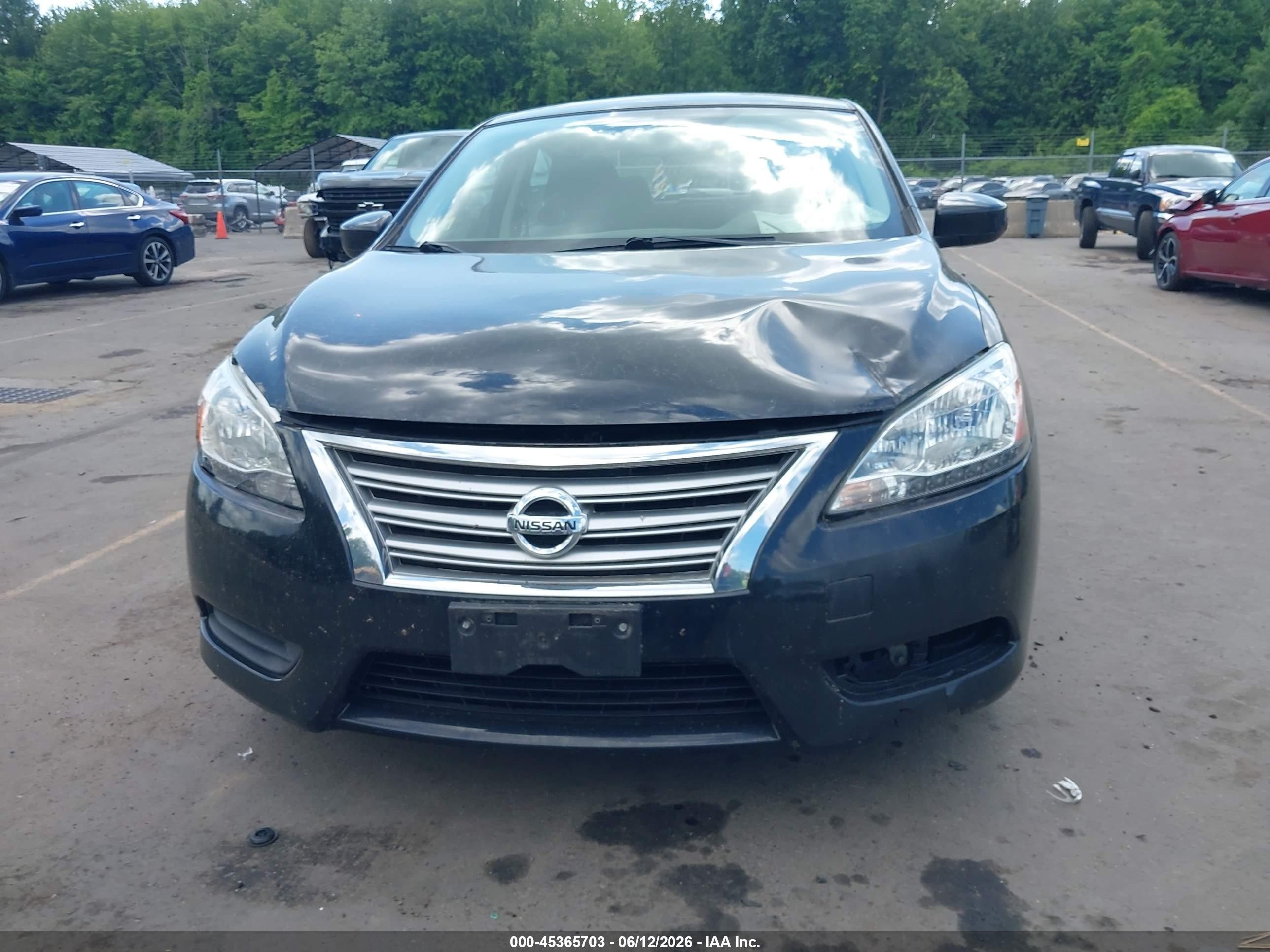 2015 Nissan Sentra S Black vin: 3N1AB7AP9FY313732