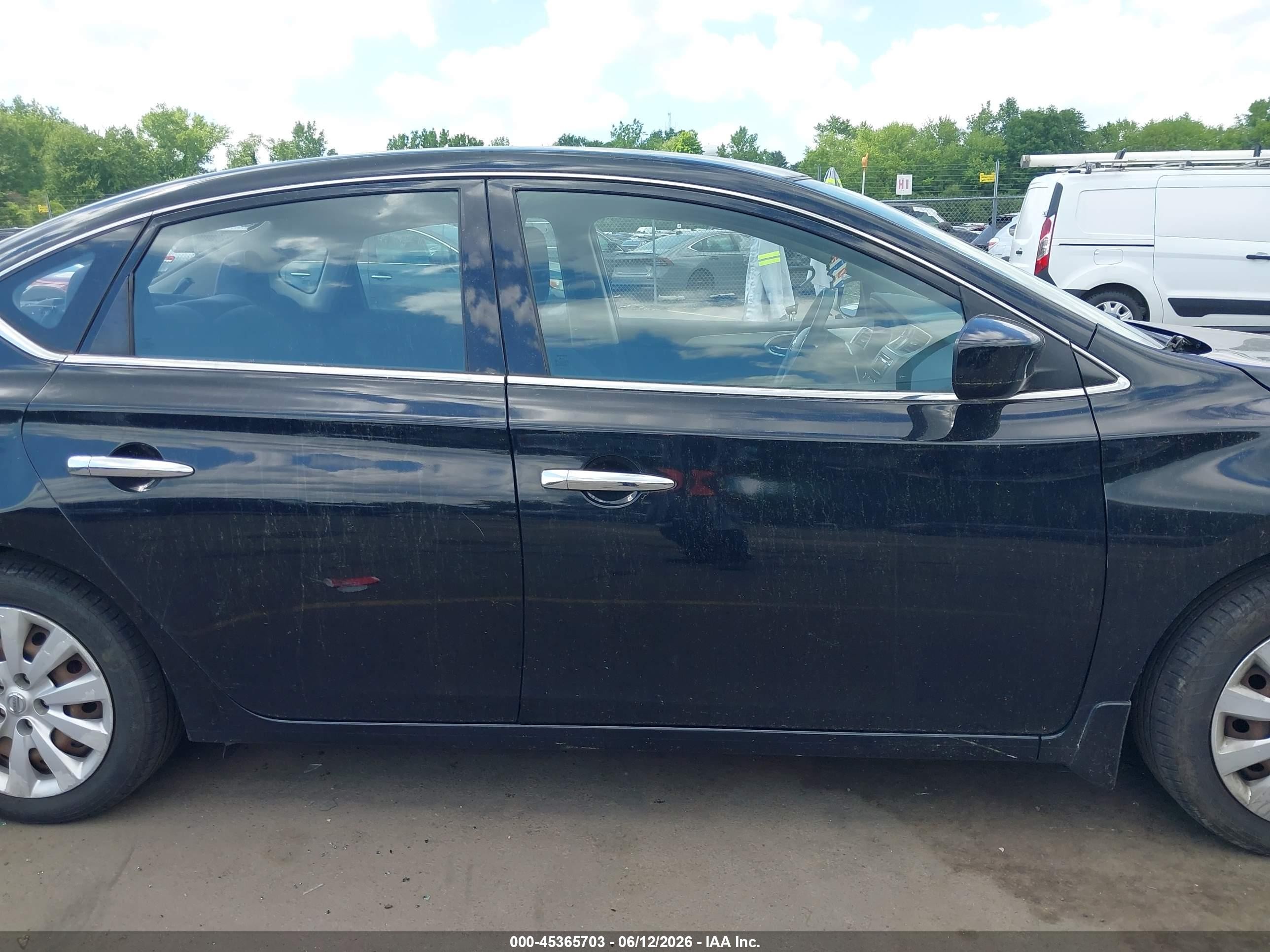 2015 Nissan Sentra S Black vin: 3N1AB7AP9FY313732