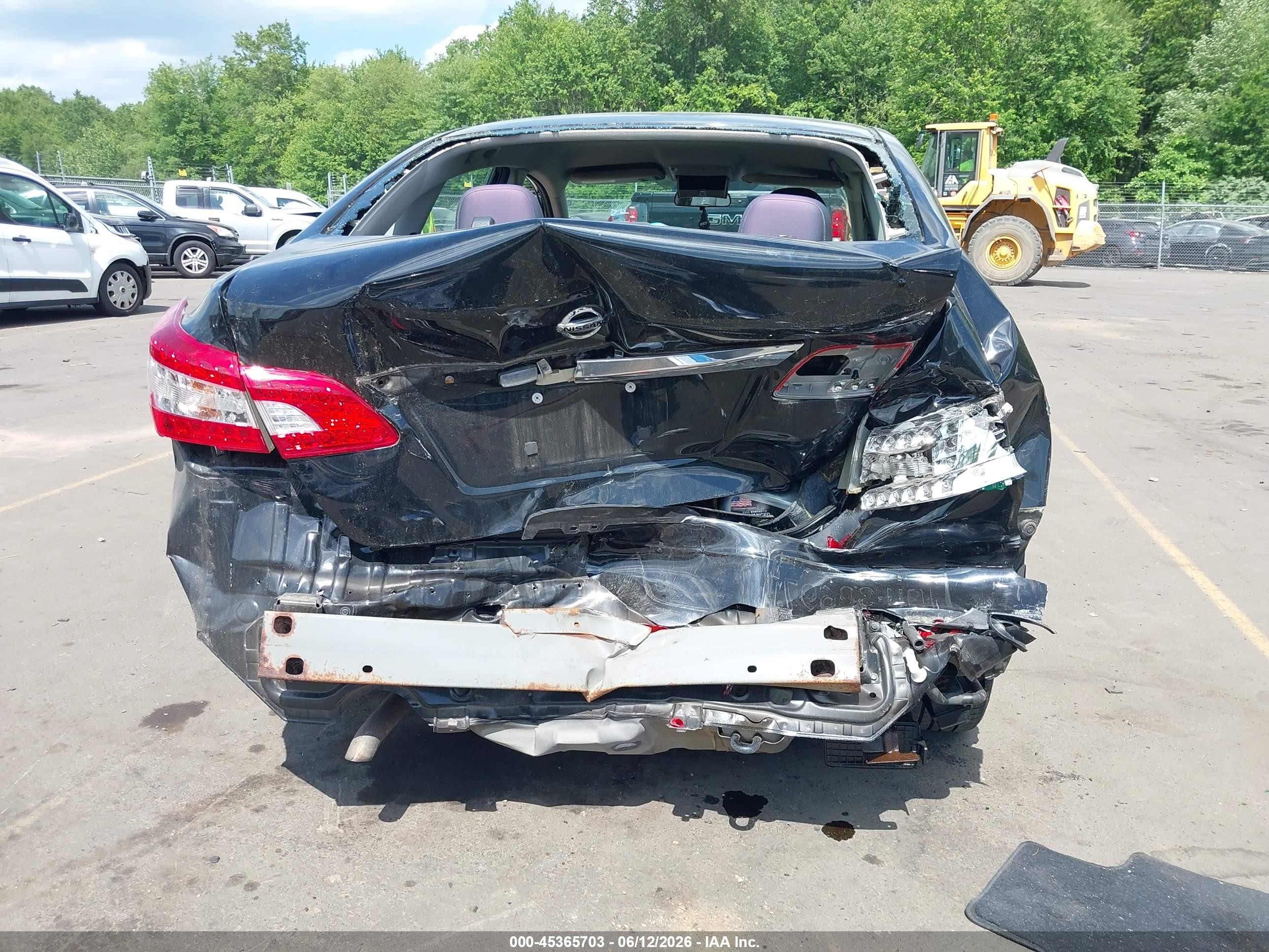 2015 Nissan Sentra S Black vin: 3N1AB7AP9FY313732