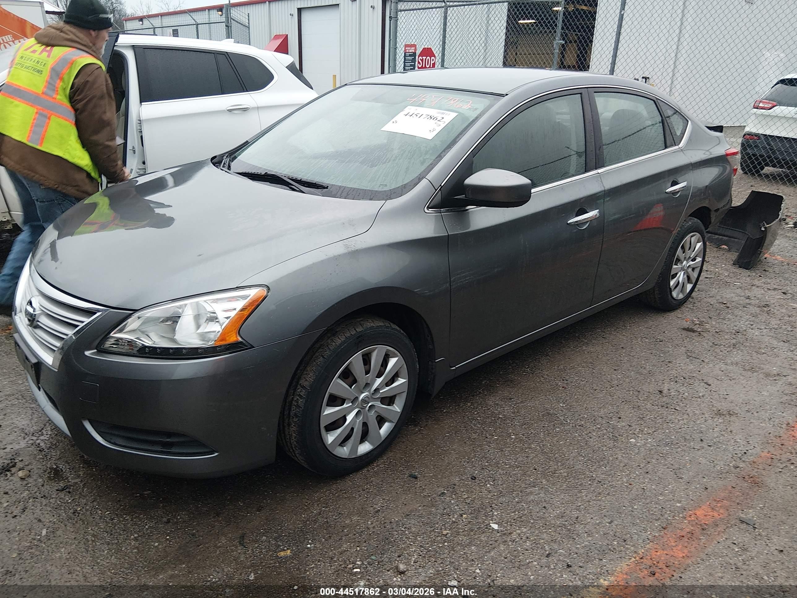 2015 Nissan Sentra S Green vin: 3N1AB7AP9FY314704