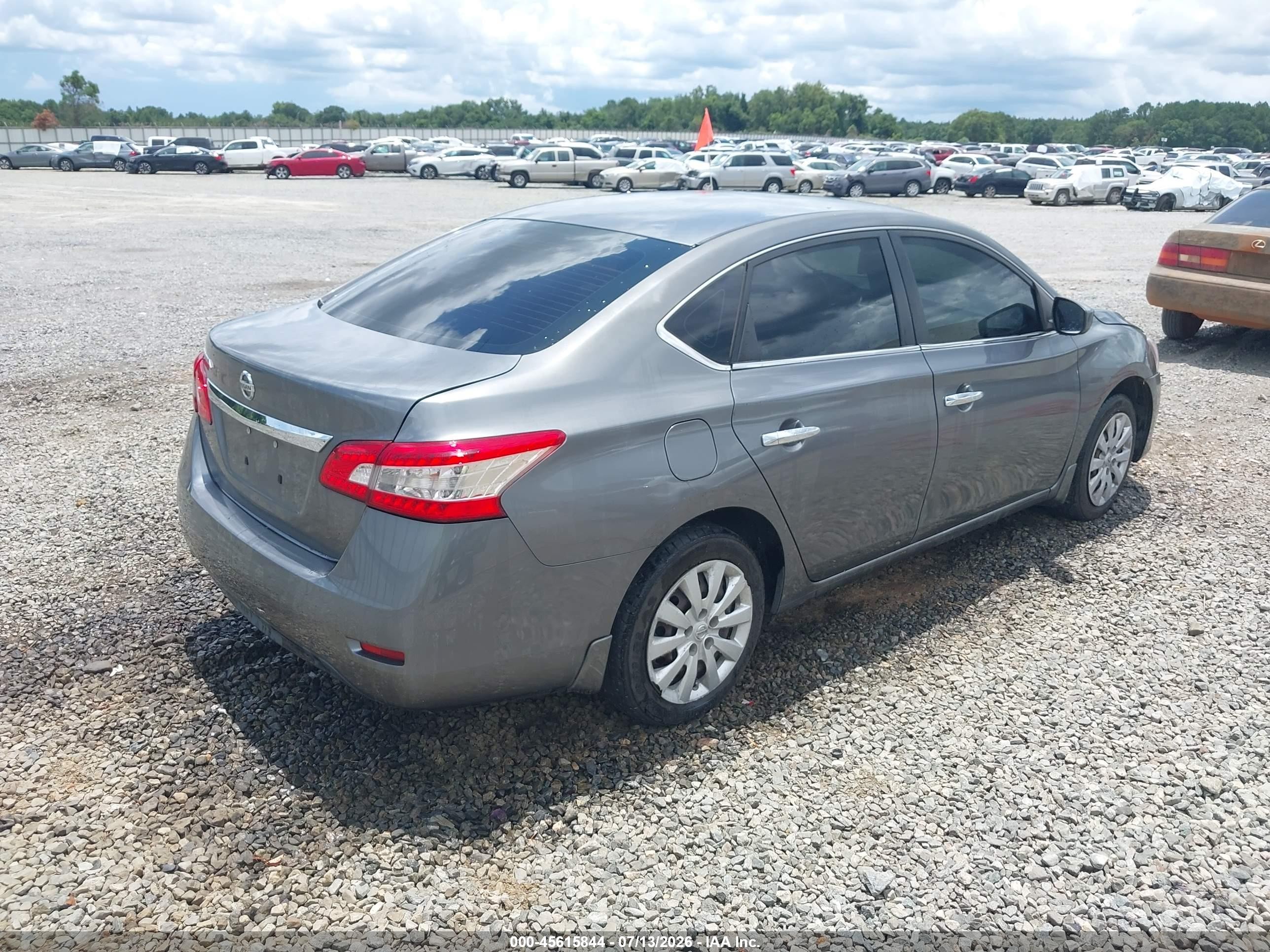 2015 Nissan Sentra S Gray vin: 3N1AB7AP9FY321863