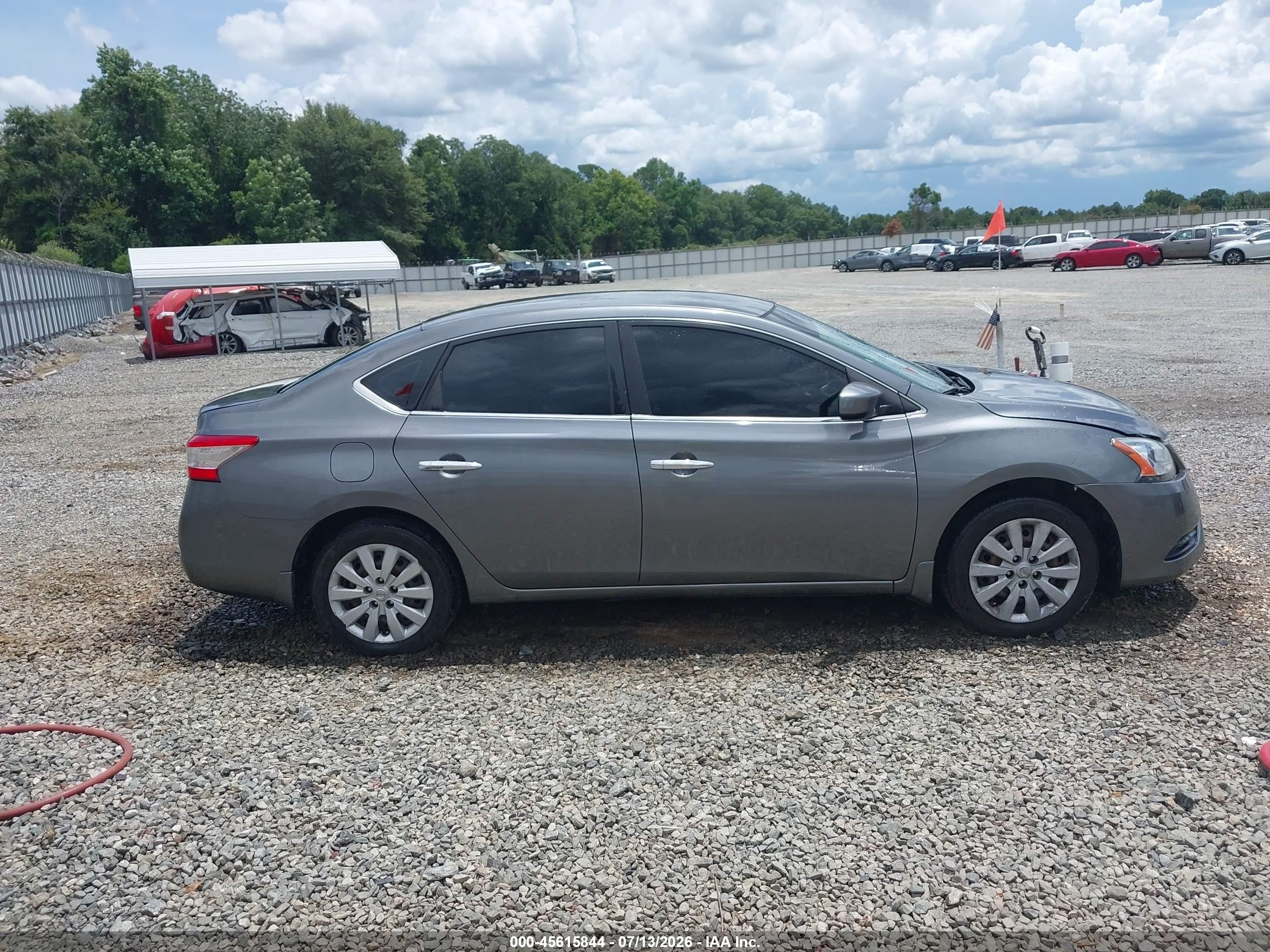 2015 Nissan Sentra S Gray vin: 3N1AB7AP9FY321863