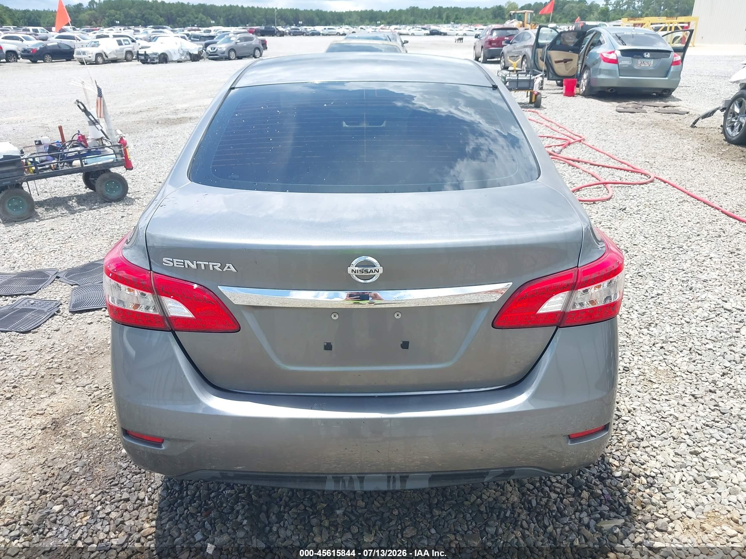 2015 Nissan Sentra S Gray vin: 3N1AB7AP9FY321863