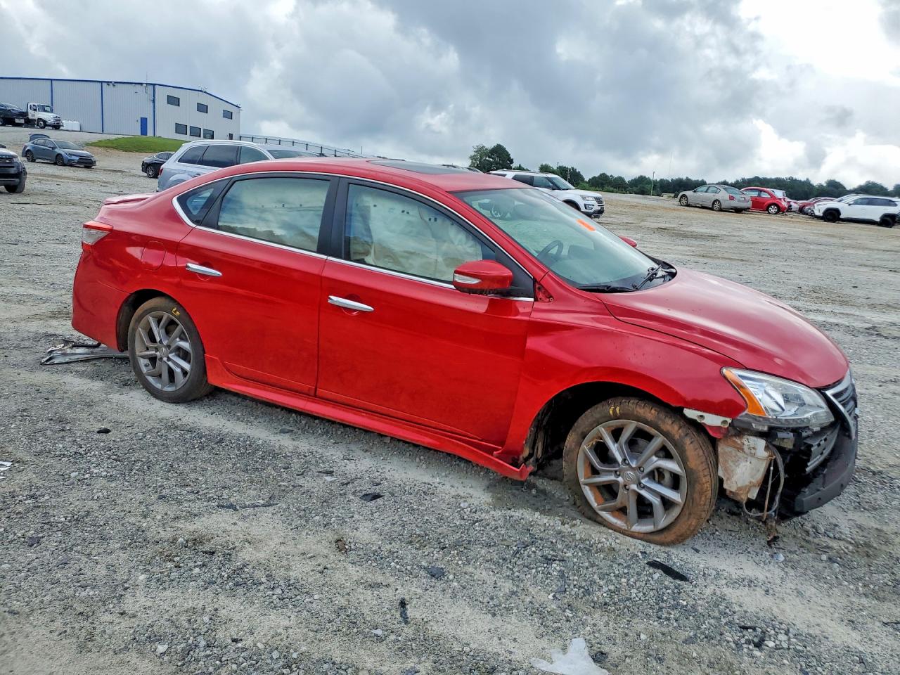 2015 Nissan Sentra Sr Красный vin: 3N1AB7AP9FY322480